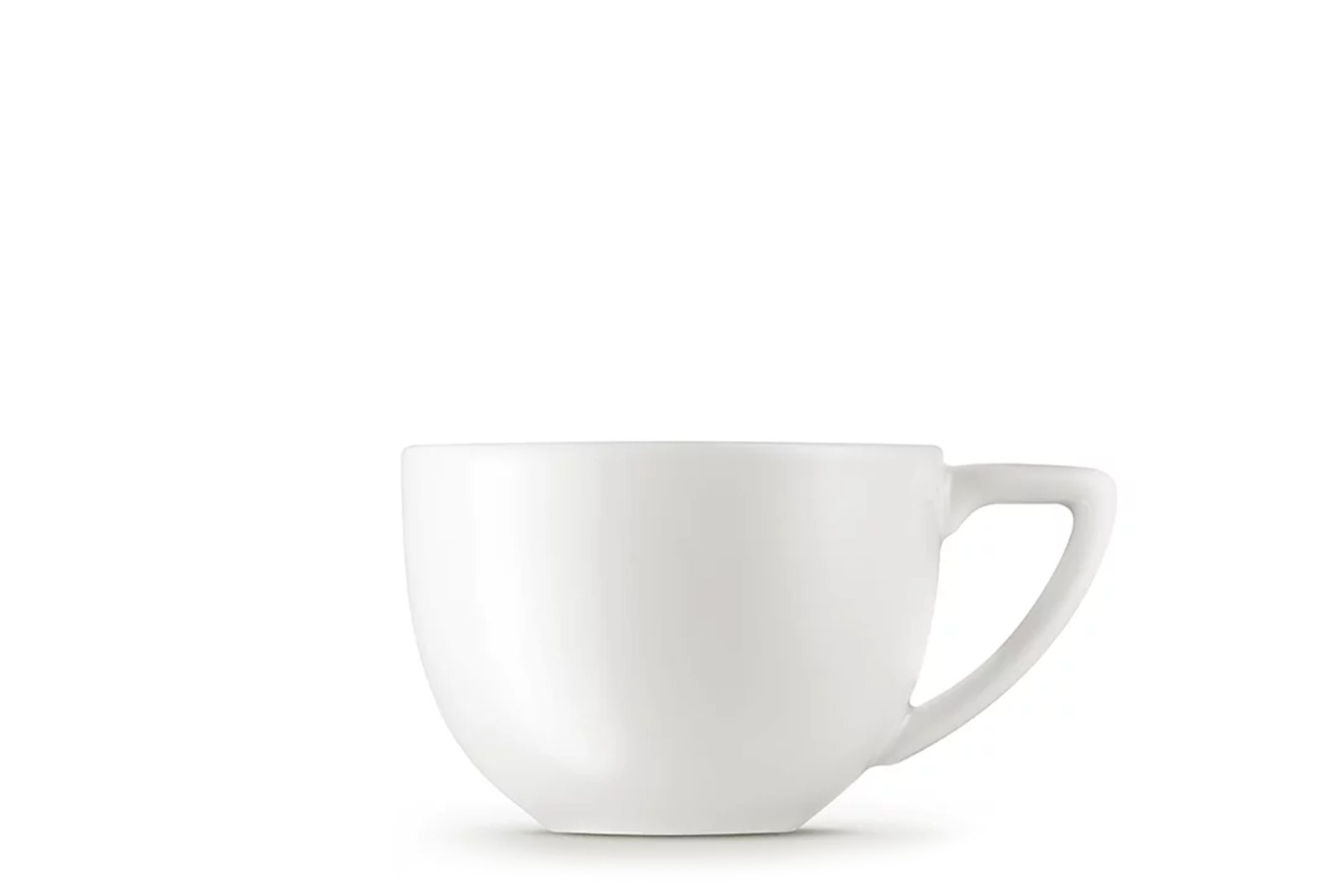 Konsimo und Spulmachinen- Mikrowellengeeignet, quadratisch (12-tlg), 6 Weiß Personen, CARLINA Porzellan, Kaffeeservice Untertasse Kaffeetasse