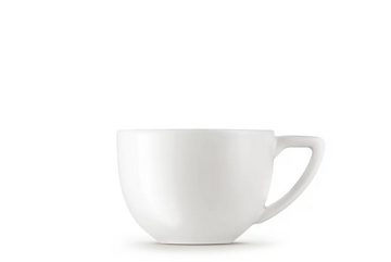 Konsimo Kaffeeservice CARLINA Kaffeetasse Untertasse (12-tlg), 6 Personen, Porzellan, Spulmachinen- und Mikrowellengeeignet, quadratisch