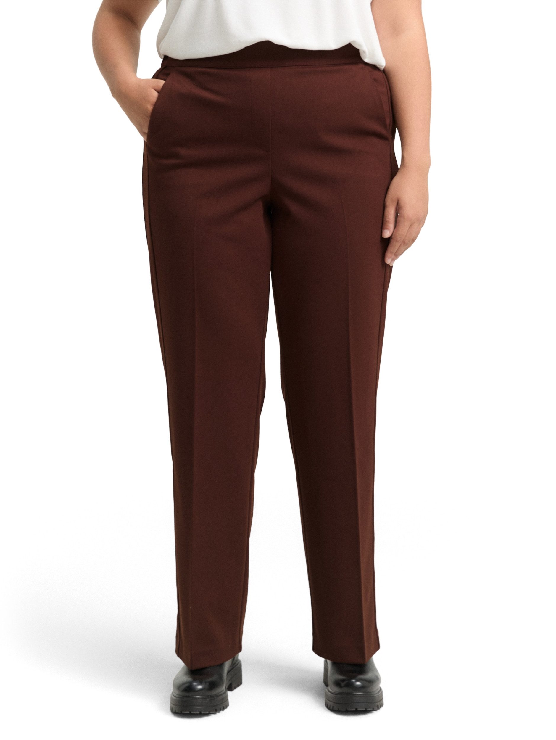 TOM TAILOR PLUS 2-in-1-Hose easy straight leg pants