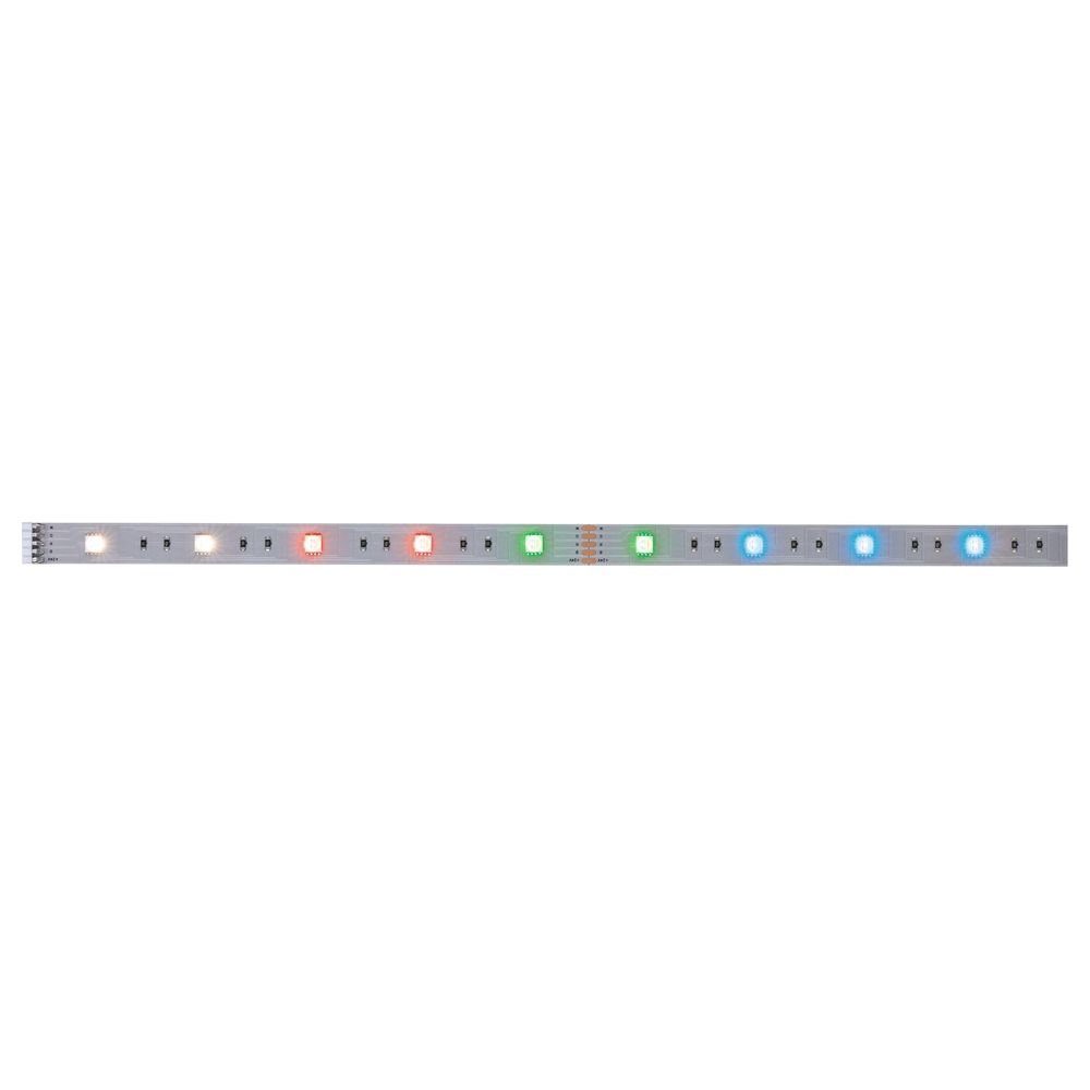 Stripe 1-flammig, 7W 270lm LED Silber LED LED Strip Streifen in 1000mm, Paulmann MaxLED RGBW