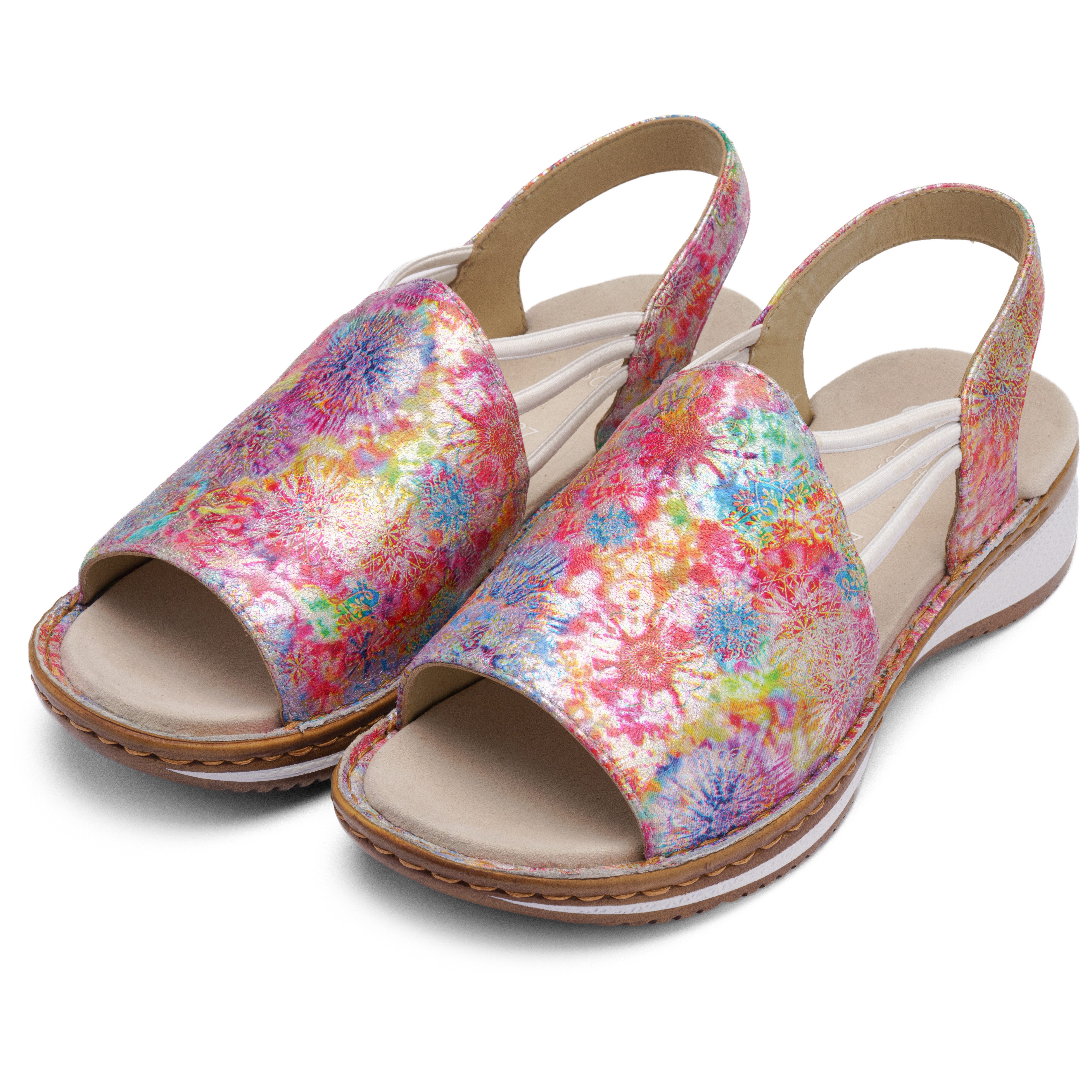 Ara HAWAII Riemchensandale, Sommerschuh, Sandalette, Keilabsatz, mit Stretch-Bänder, G-Weite