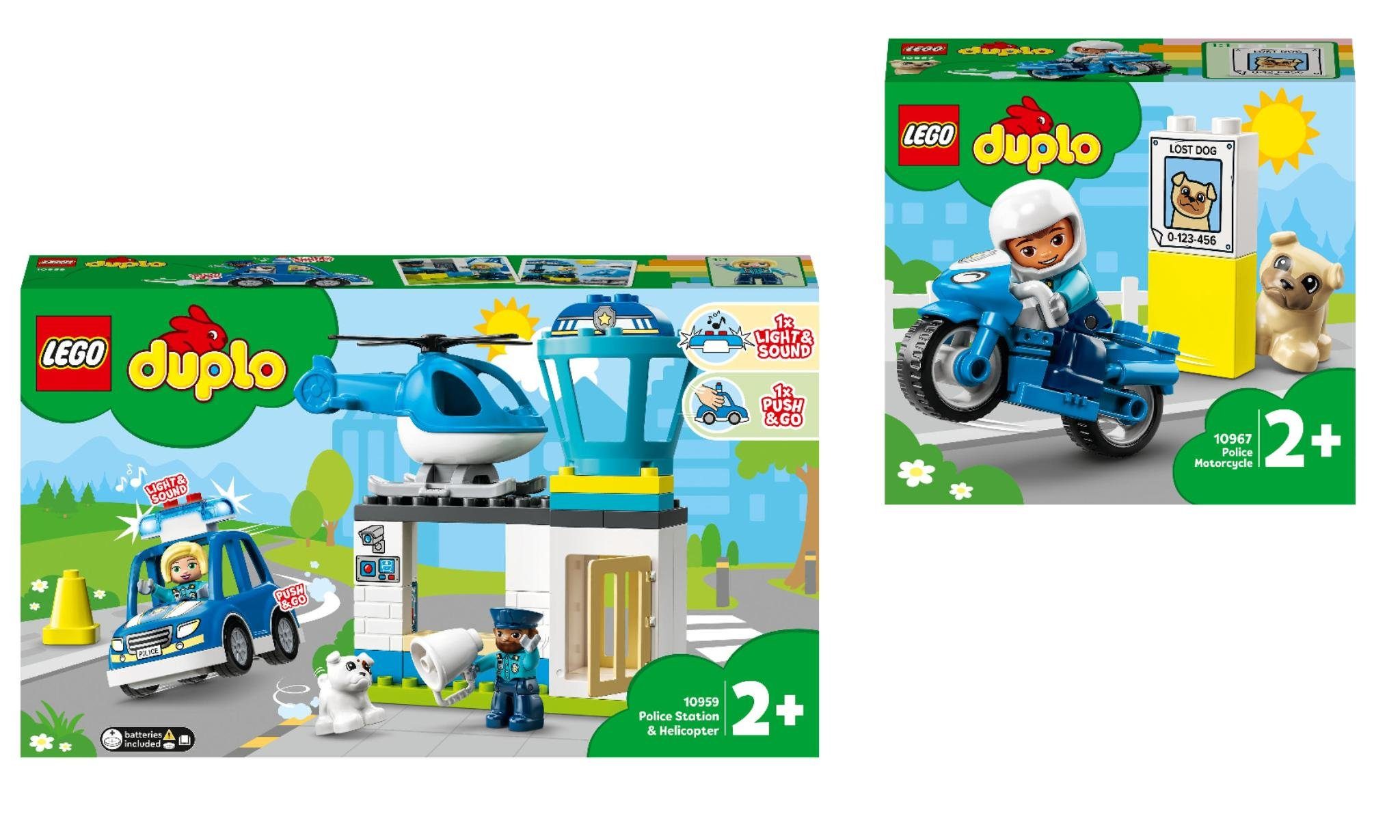 LEGO® Konstruktions-Spielset 2er Set: 10959 Polizeistation mit Hubschrauber  + 1