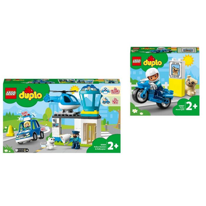 LEGO® Konstruktions-Spielset 2er Set: 10959 Polizeistation mit Hubschrauber + 1