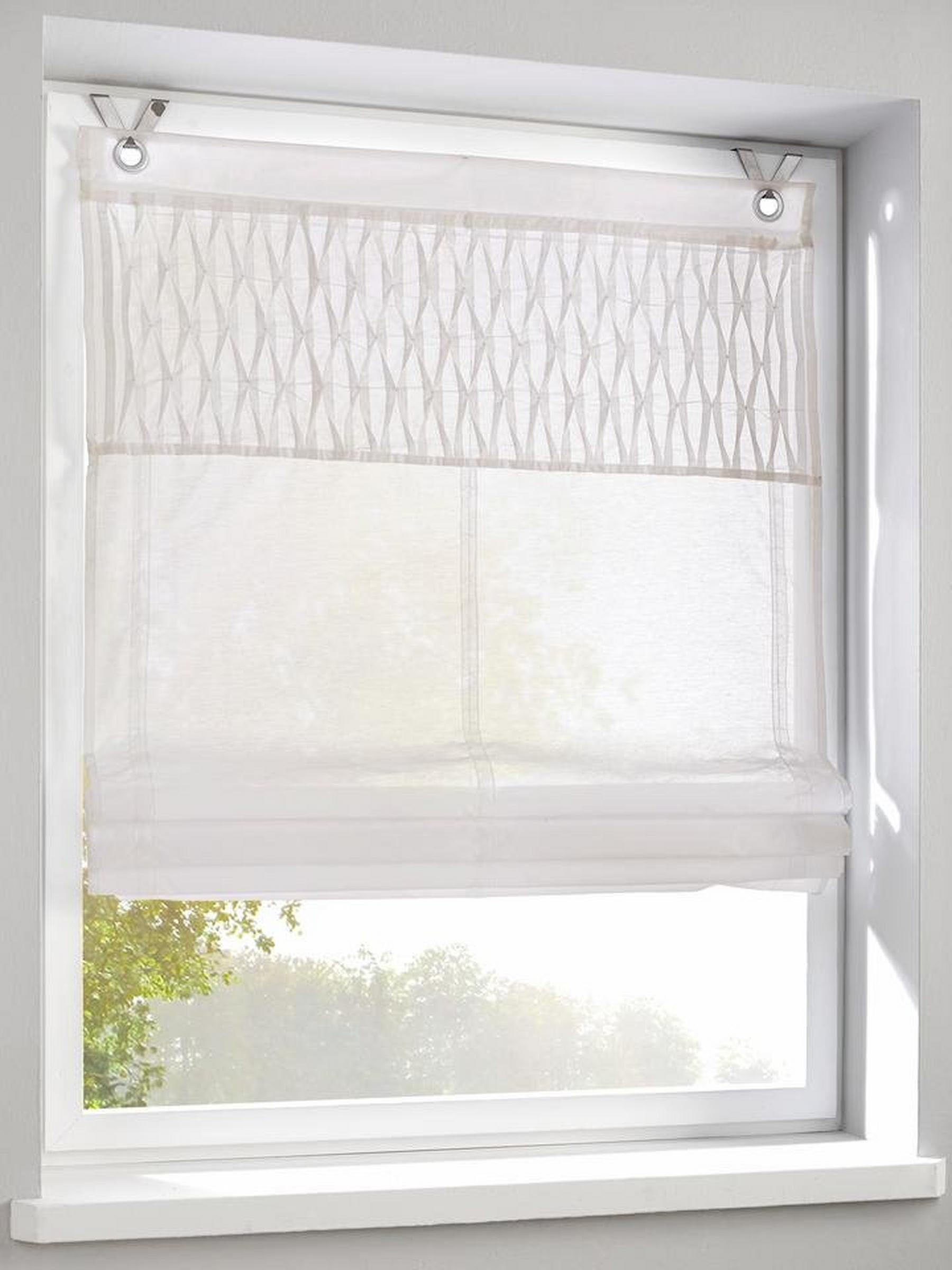 Kutti Raffrollo Tuck Kessy, mit Hakenaufhängung, ohne Bohren, freihängend, günstig online kaufen