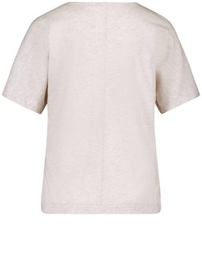 GERRY WEBER Kurzarmshirt Kurzarmshirt mit Material-Patch und Bündchen