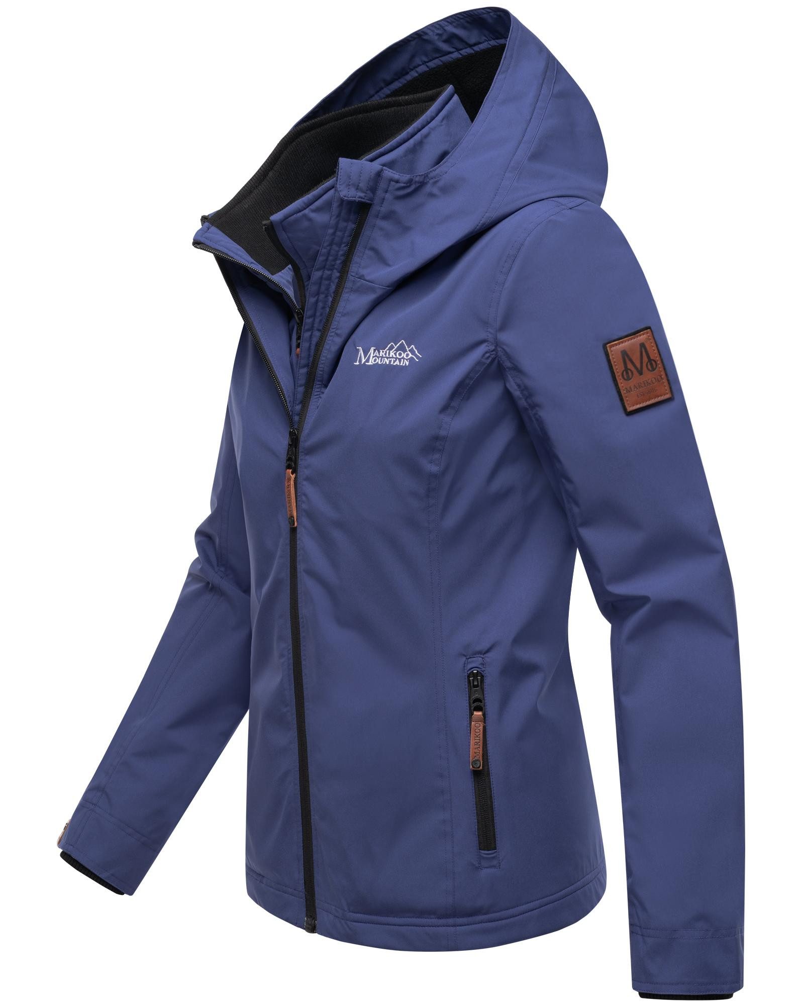 Marikoo Outdoorjacke Erdbeere sportliche Funktionsjacke mit Kapuze