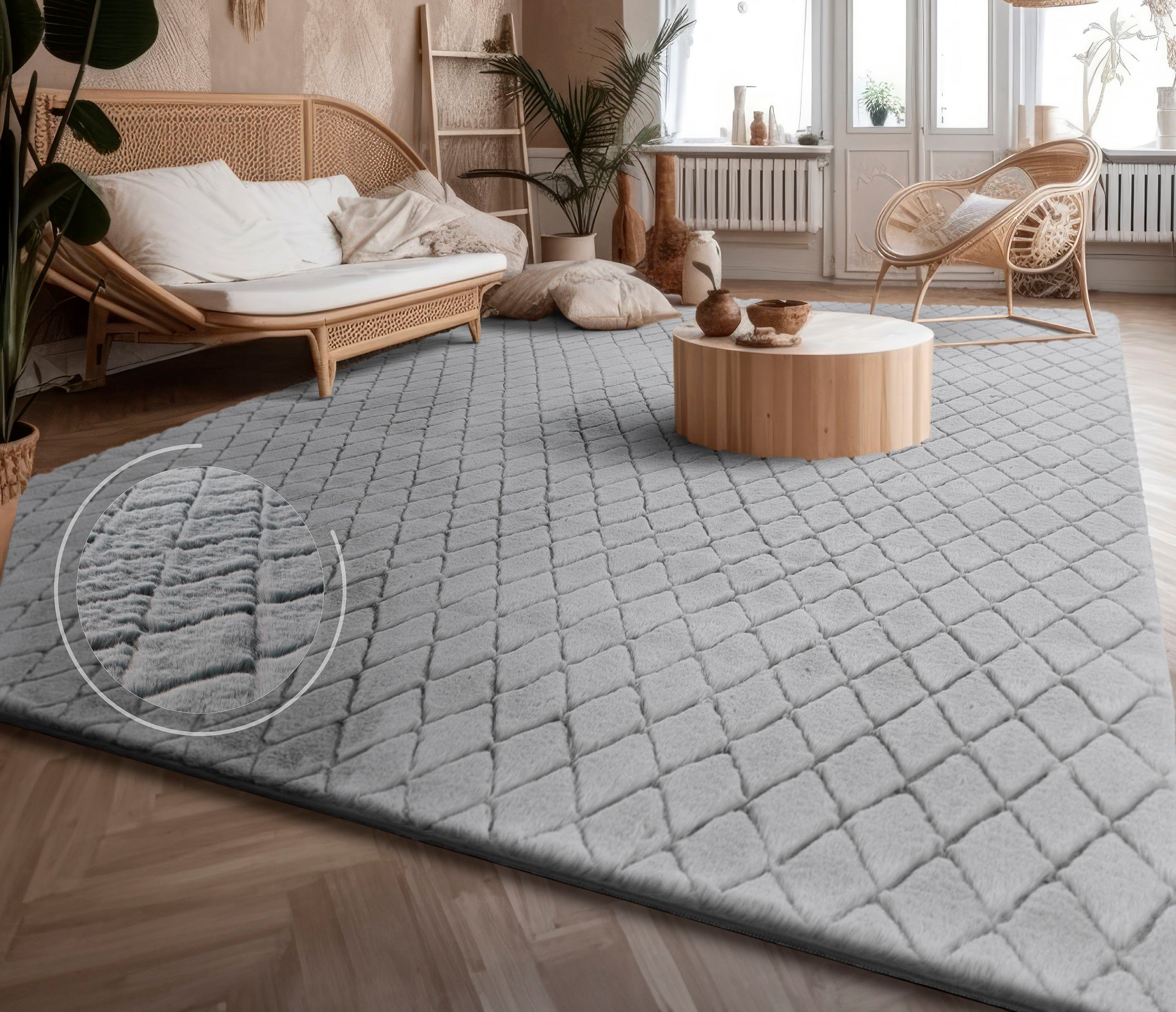 Paco Home Hochflor-Teppich Arnheim 742, rechteckig, günstig online kaufen