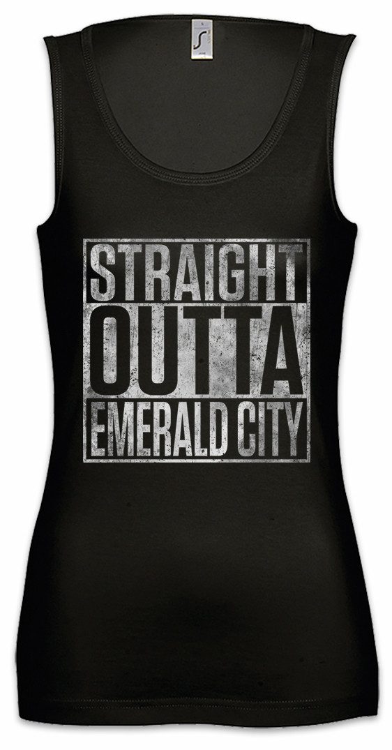 Tanktop Straight Outta Emerald City Ärmelloses Damen T-Shirt The Wizard Os OZ