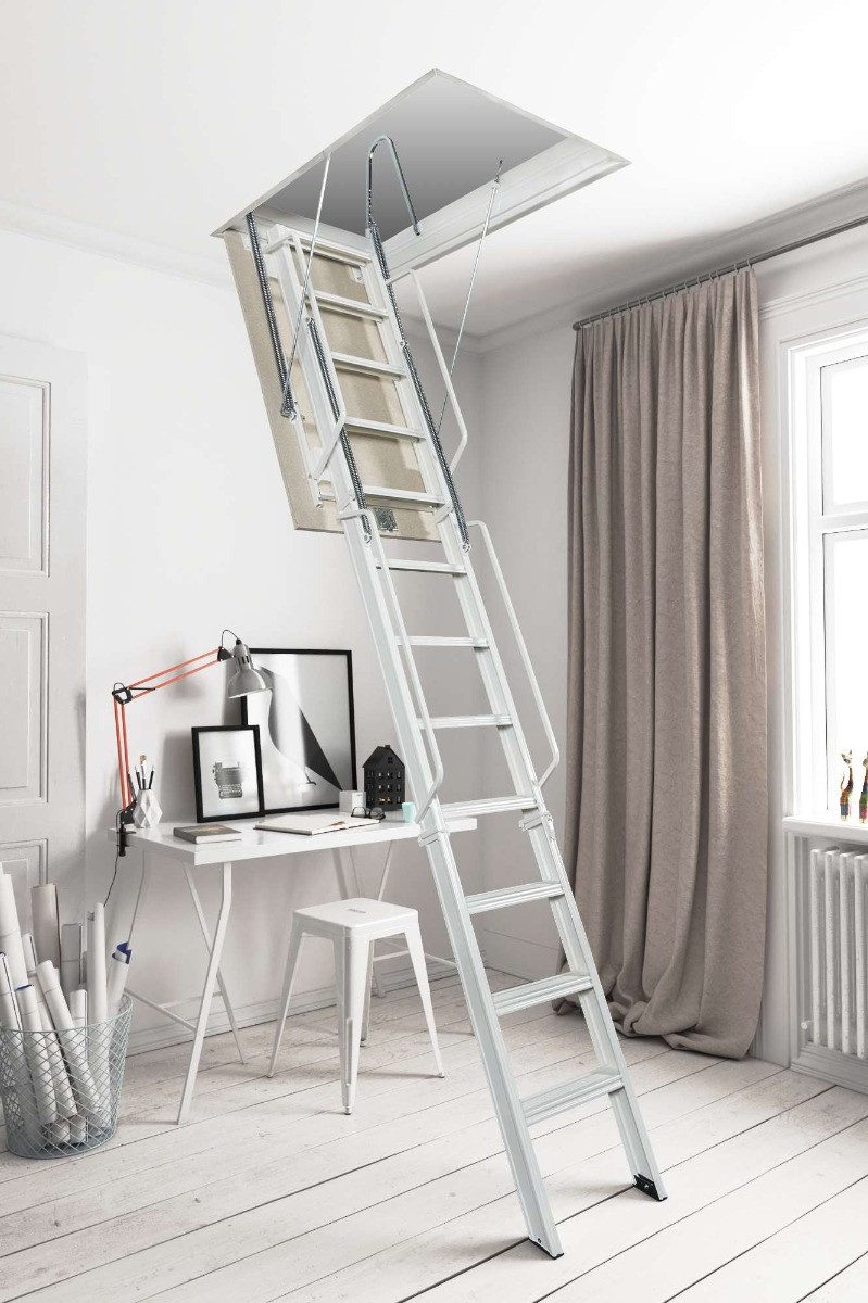 Starwood Bodentreppe Dachbodentreppe B20 T -Deckenöffnung: 70 cm x 120 cm-Geschosshöhe:
