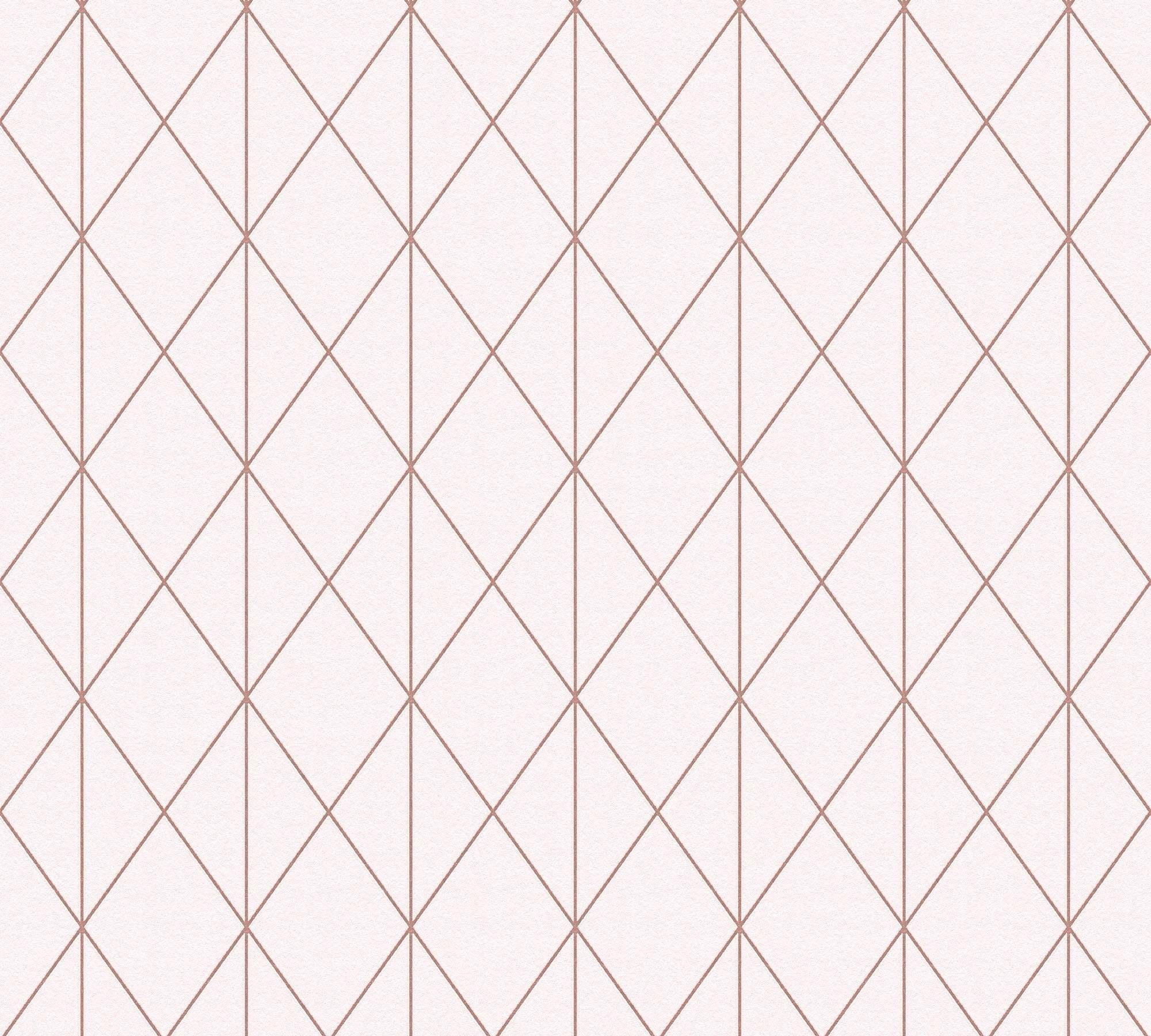 living walls Vliestapete geometrische Tapete, geometrisch, grafisch, Modern Tapete Geometrisch Metallic