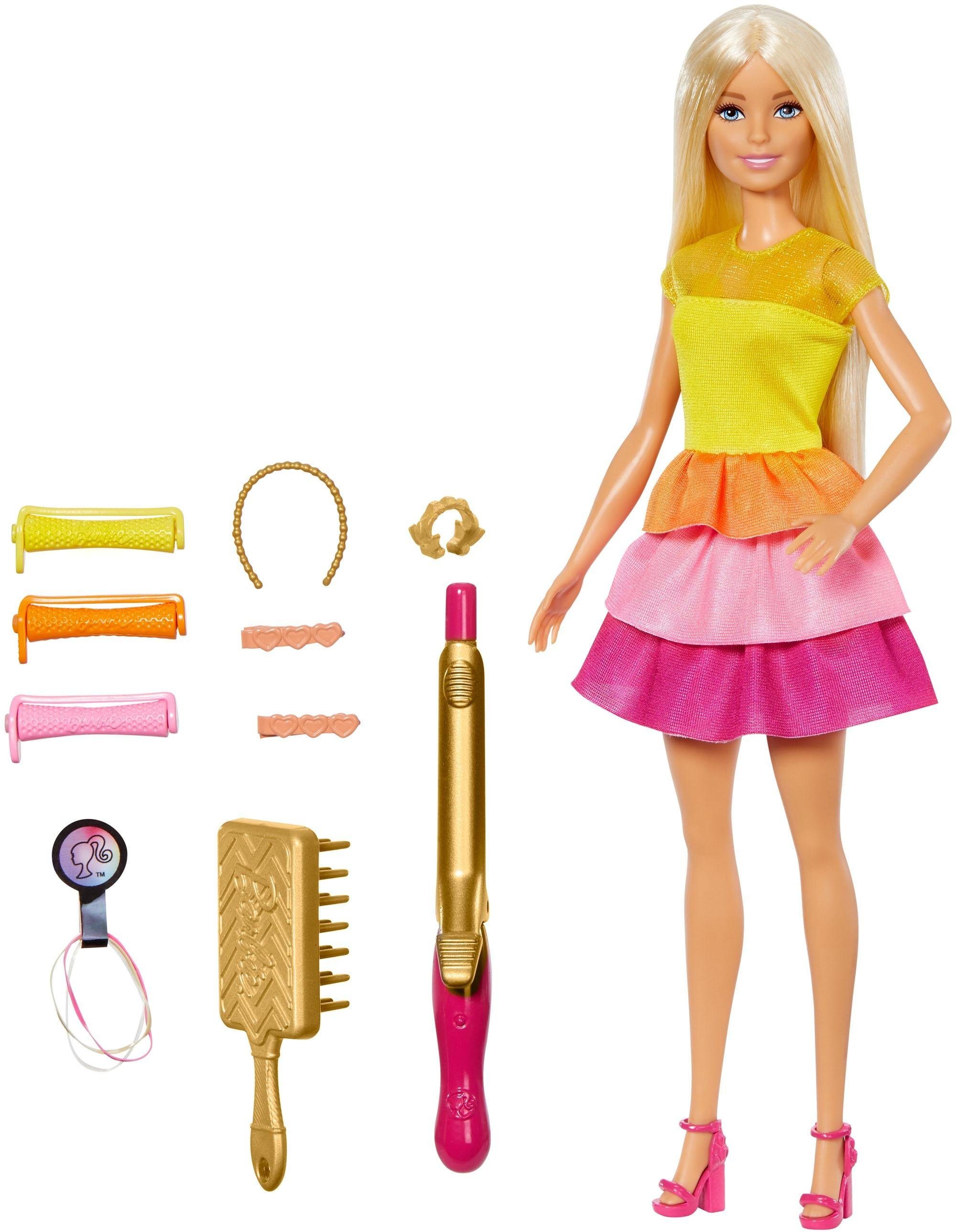 Mattel® Anziehpuppe »Barbie Locken-Style Puppe, blond« online kaufen | OTTO