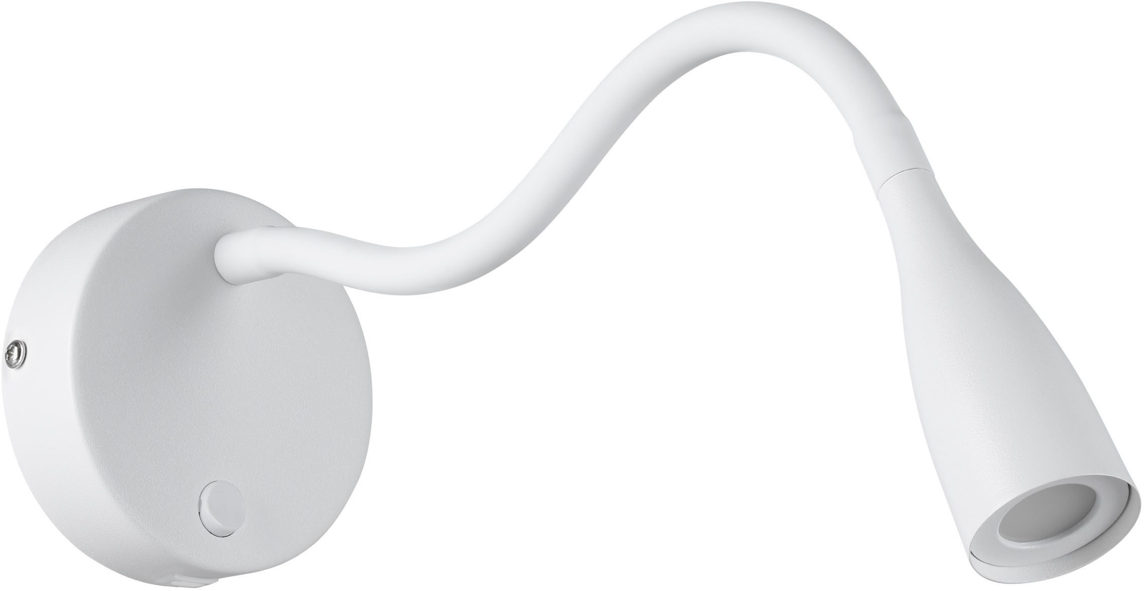 EGLO Wandleuchte OLIVANDINO 1 Wandlampe - Stahl - LED - 3,8W - IP20, Ein-/Ausschalter, USB-Anschluss mit Ladefunktion, LED fest integriert, Warmweiß, Wandstrahler, Wandspot, Wohnzimmer, Flur, Schlafzimmer, Ø11 x AL43 cm