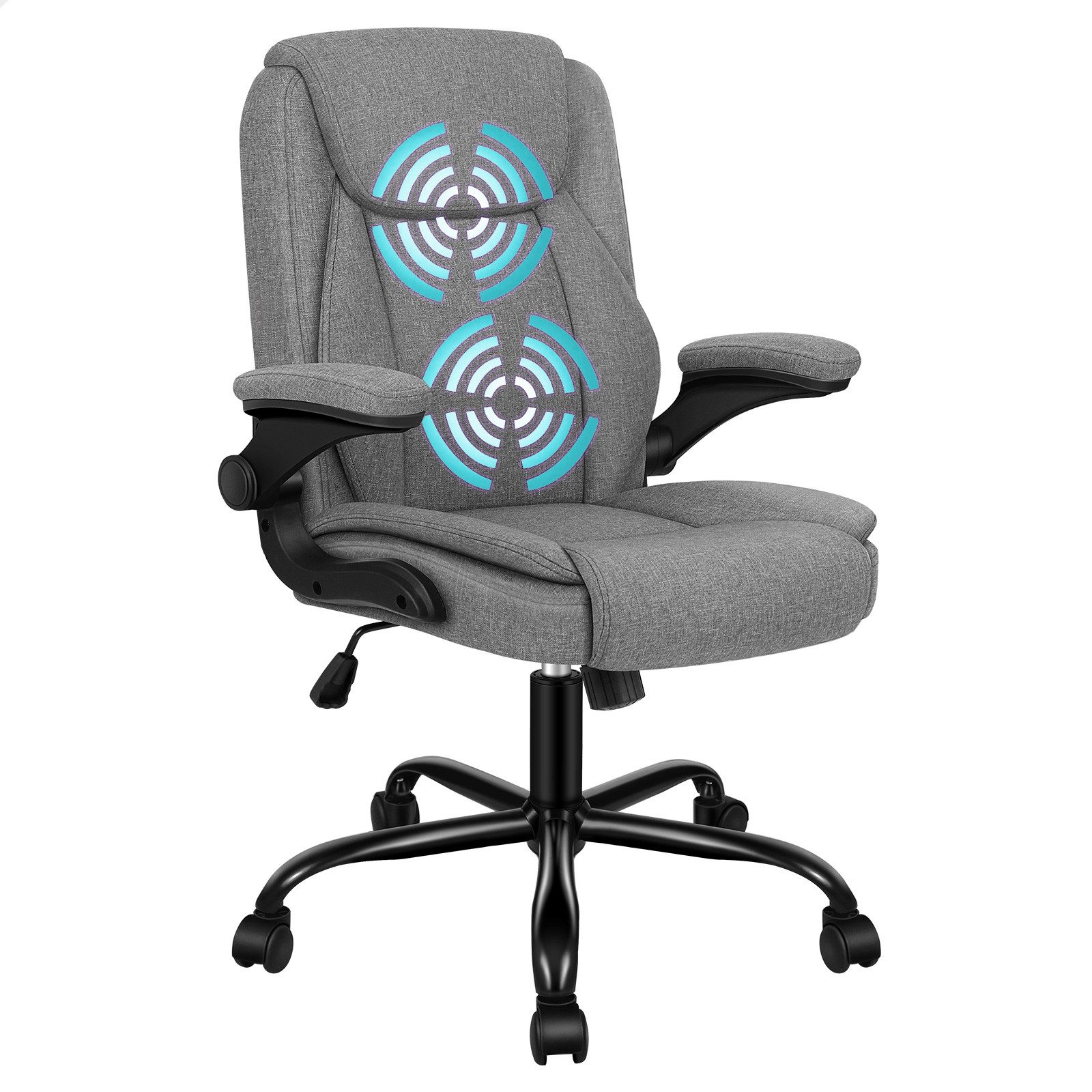 ALFORDSON Bürostuhl Ergonomischer Massage Studienstuhl mit Klappbarer Armle günstig online kaufen