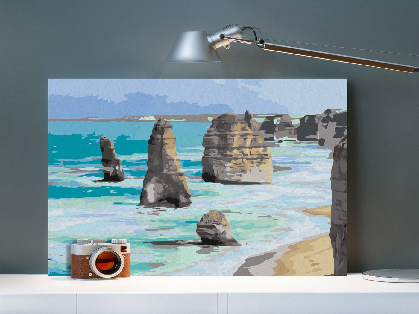 Thumbnail - Artgeist Malen nach Zahlen Rocks in the Sea