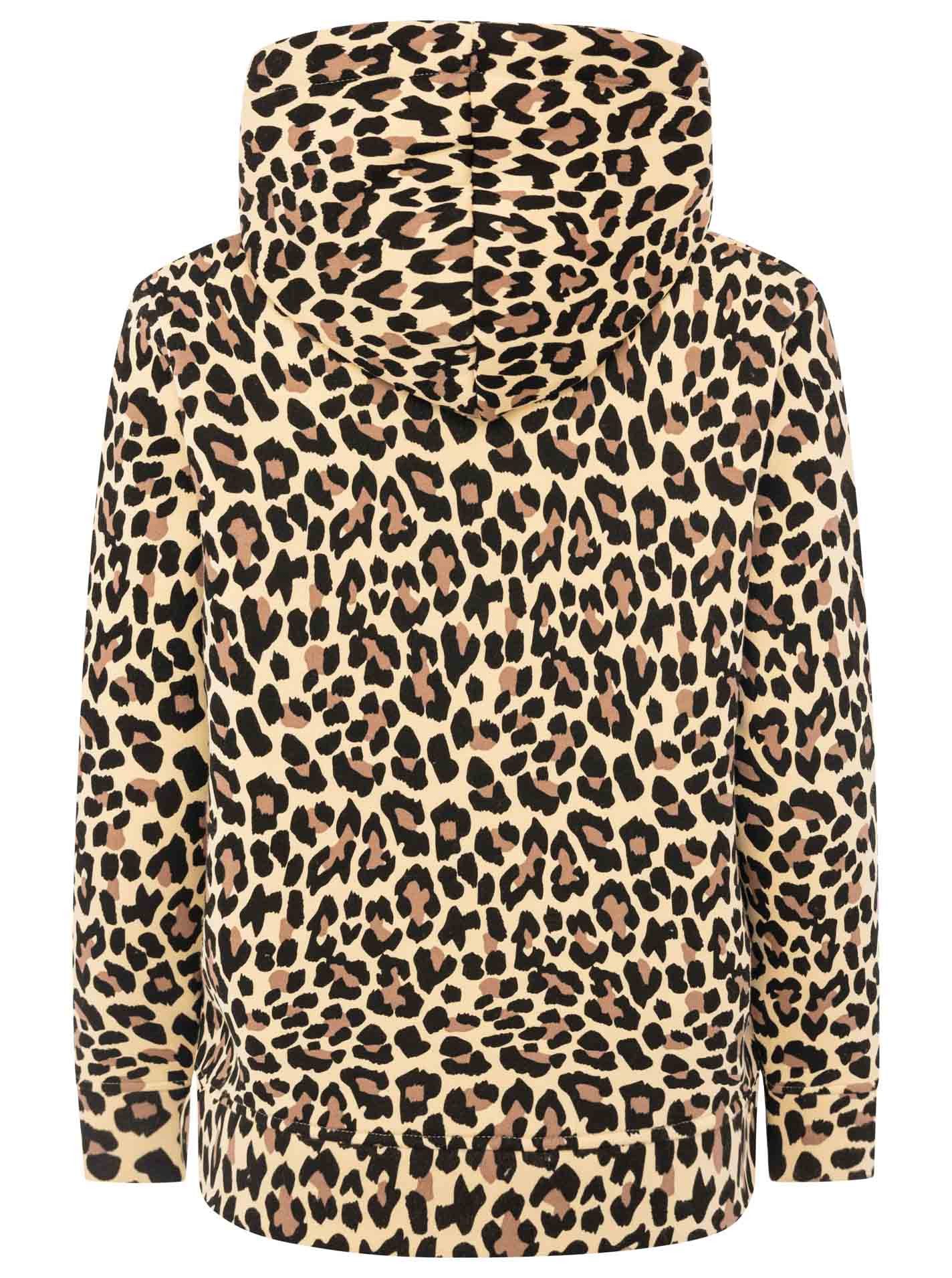 Zwillingsherz Hoodie Hoodie "Classic Leo Leopard AOP" Kängurutasche, mit Kapuze – Bild 2 von 3
