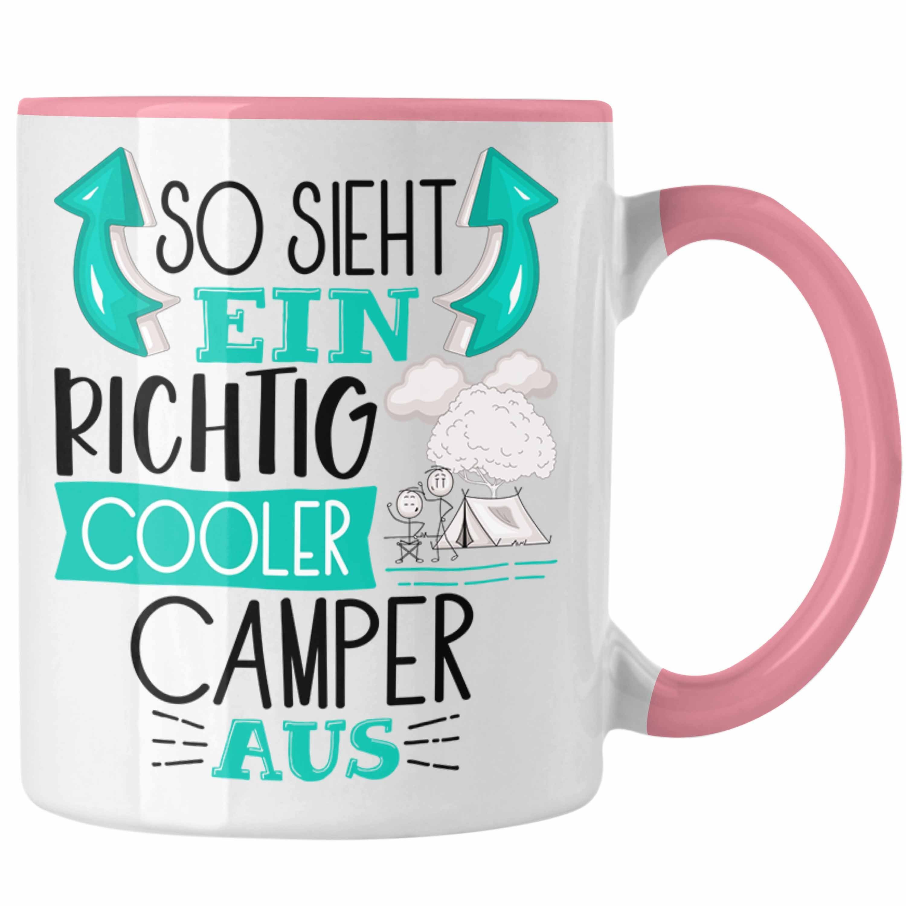 Ein Lustiger Trendation So Cooler Richtig Aus Rosa Geschenk Tasse Sieht Camper Tasse Spruch