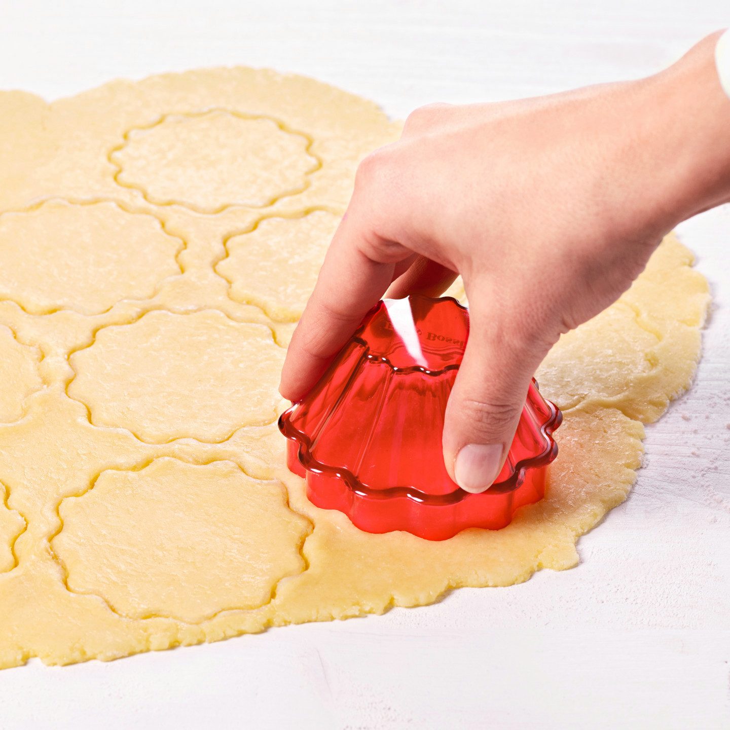 Betty Bossi Backblech Törtchen Backblech inkl. Ausstecher, Metall, (1-St), Inkl. Rezeptbüchlein