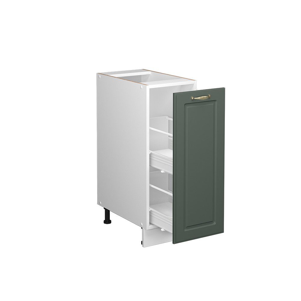Vicco Apothekerschrank Fame-Line, Grün-Gold Landhaus/Weiß, 30 cm ohne Arbeitsplatte (1-St) – Bild 5 von 5