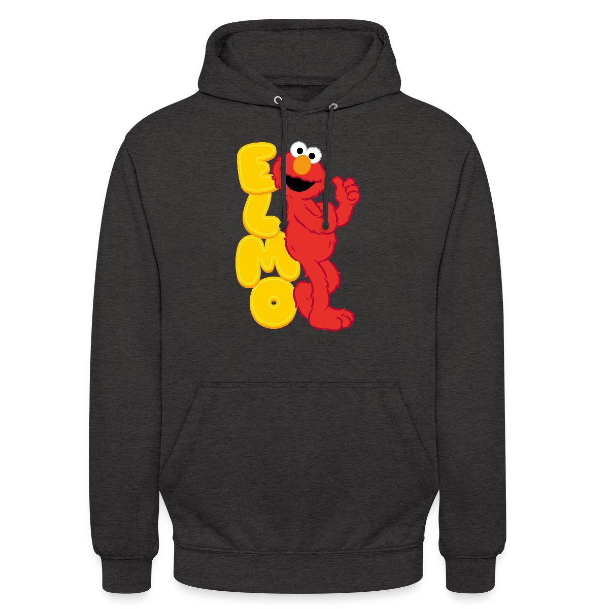 Hoodie Sesamstraße Elmo Mit Schriftzug Unisex Hoodie