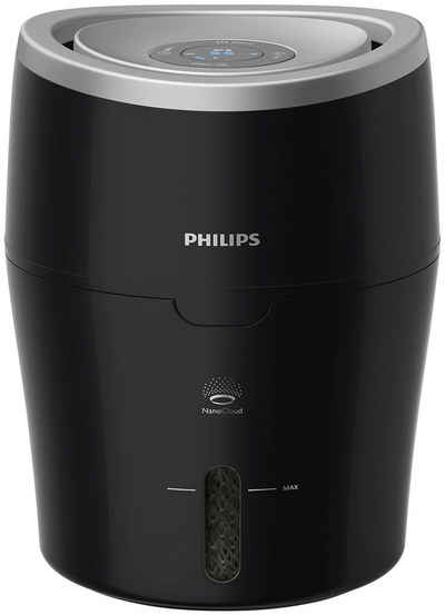 Philips Luftbefeuchter HU4814/10 2000 Serie, 2 l Wassertank, für 40 m² Räume, mit NanoCloud-Technologie