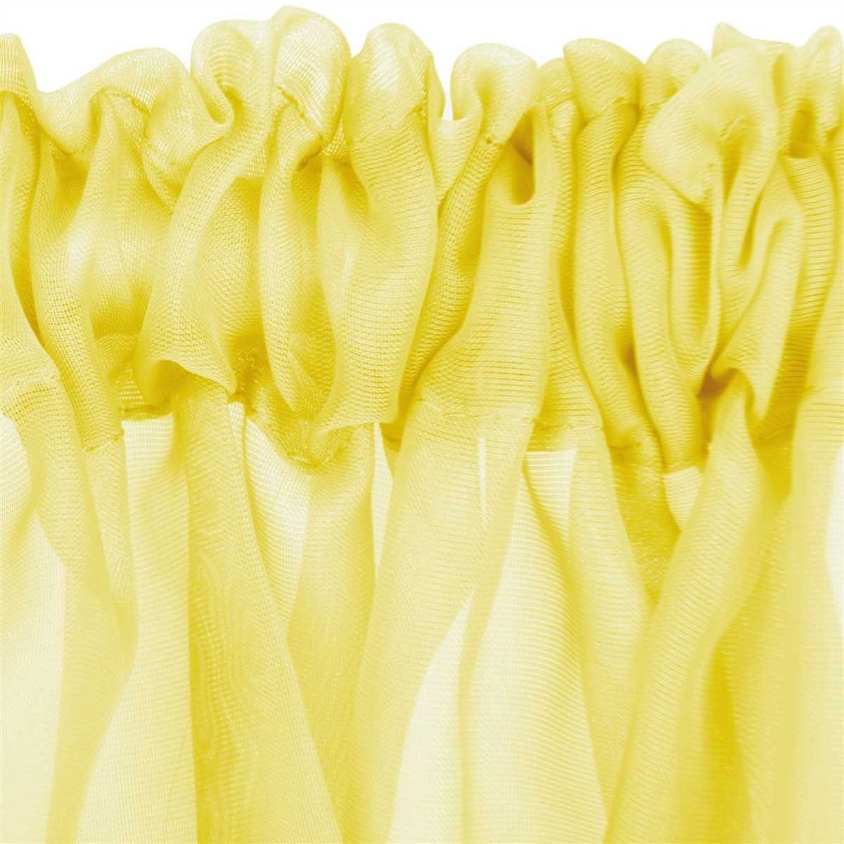 Bestgoodies Vorhang (1 St), Stangendurchzug, transparent, Voile, Bistrogardine mit Stangendurchzug, Transparente Küchengardine