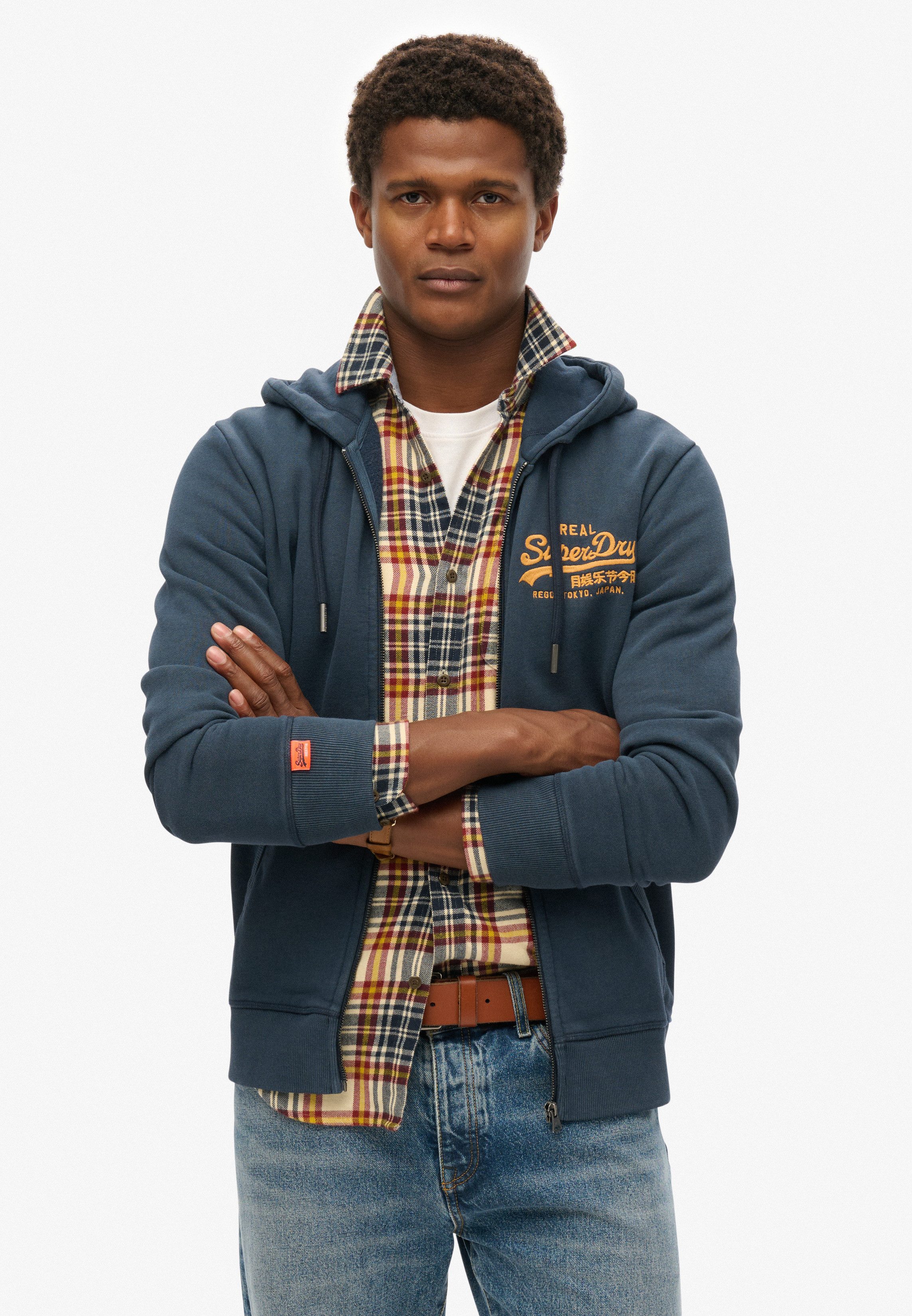Superdry Kapuzensweatjacke SD-VL EMBROIDERED ZIPHOOD günstig online kaufen