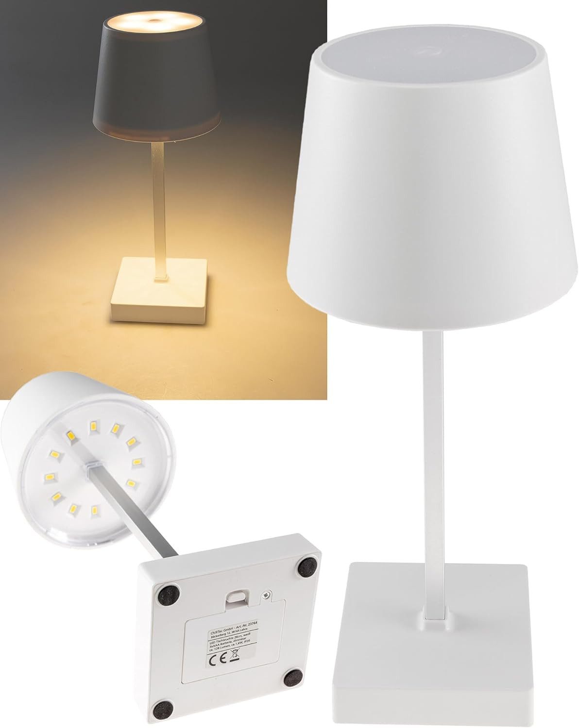 ChiliTec Tischleuchte LED Tischleuchte 26cm, Schwarz günstig online kaufen