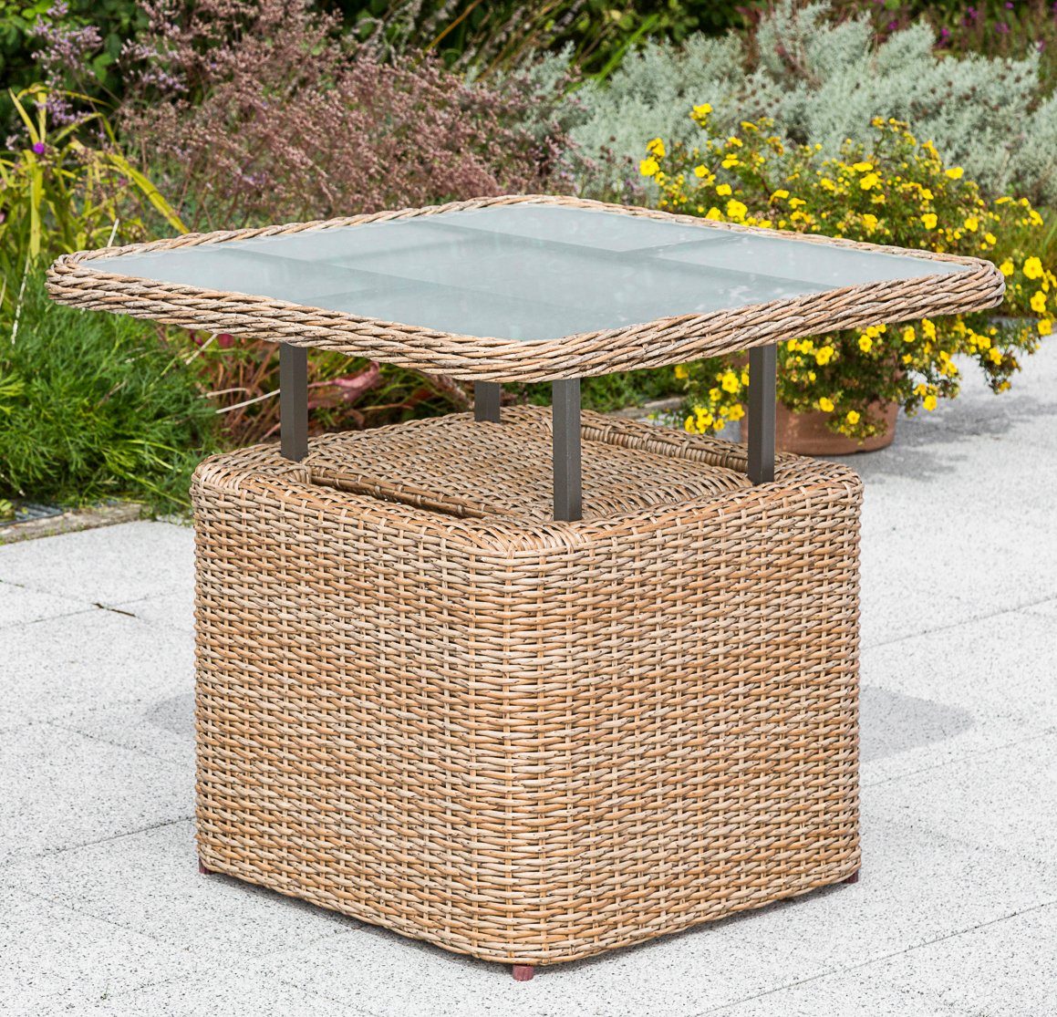 MERXX Gartentisch Duplex Tisch, 71x72 cm