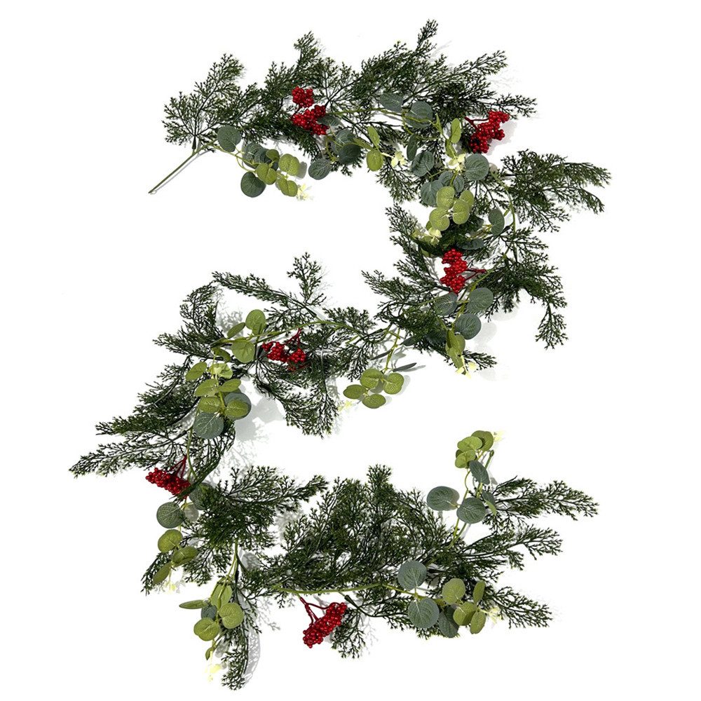 Kunstranke Echt wirkende Weihnachtsgirlande,190cm-Fuß-Kiefern-Girlande, CLT günstig online kaufen