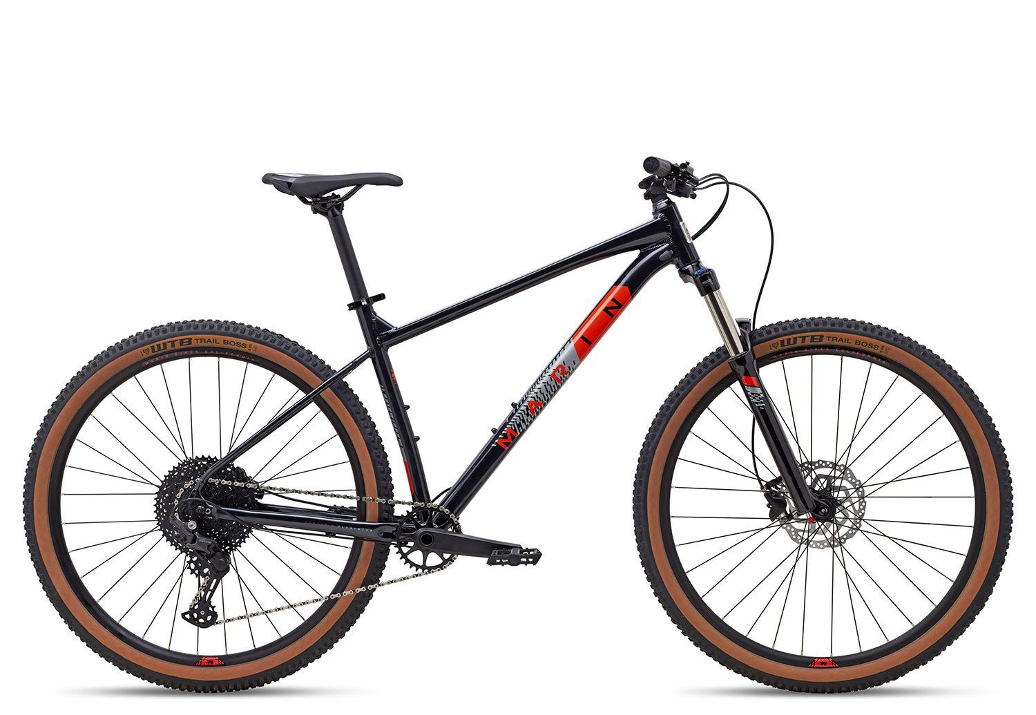 Marin Mountainbike Bobcat Trail 5 2027, 11 Gang Shimano Deore 11-Speed w/Clutch Schaltwerk, Kettenschaltung, MTB-Hardtail Herrenrad schwarz/grau