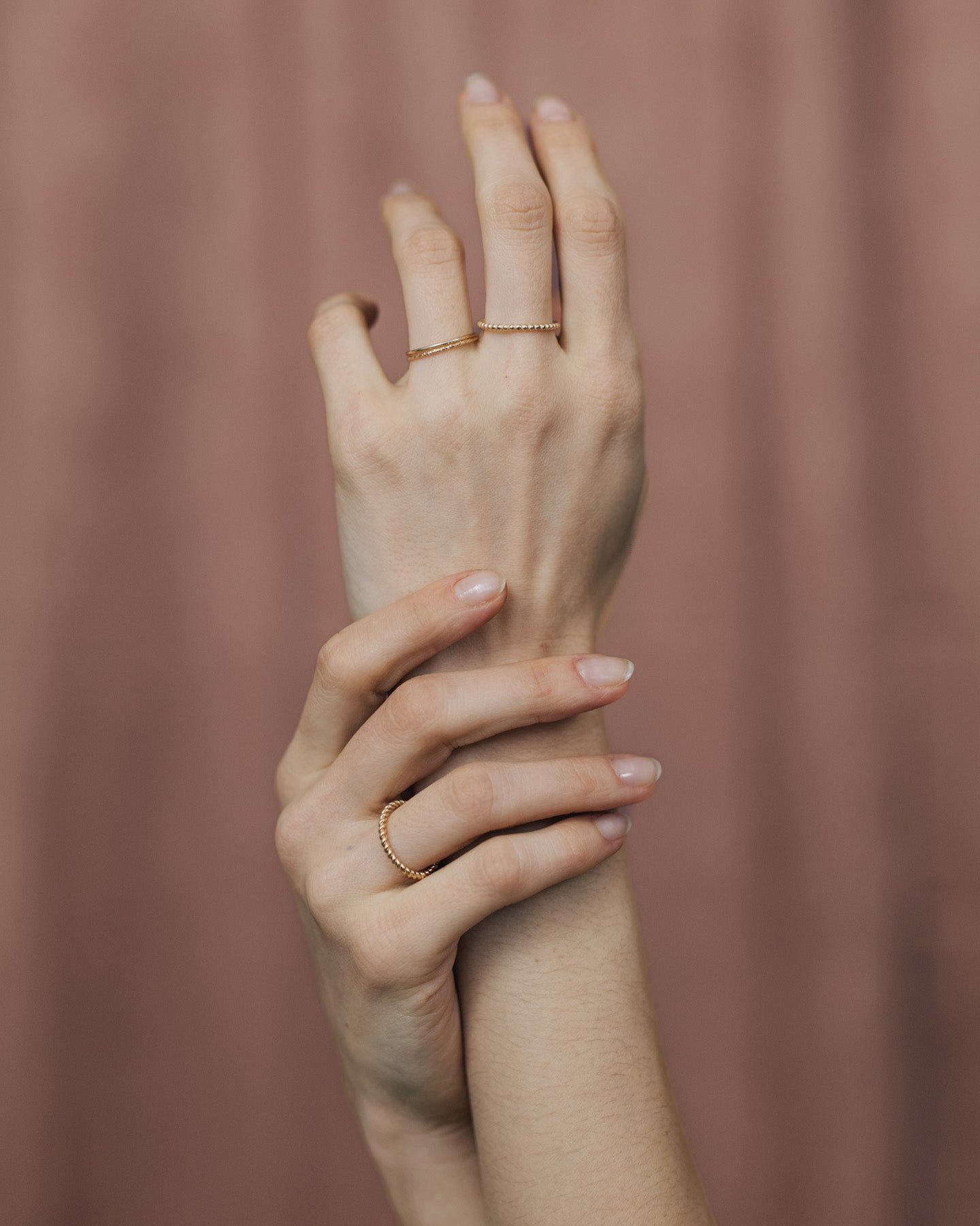 lille mus Silberring Ring 'Basic' 925 Silber / vergoldet günstig online kaufen