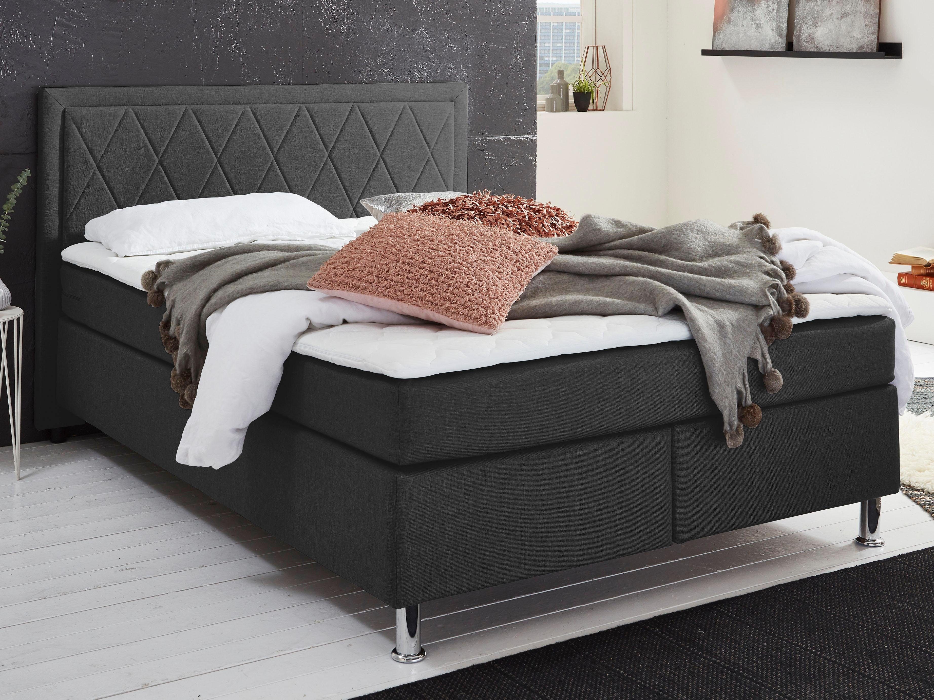 ATLANTIC home collection Boxbett, mit Tonnentaschenfederkern-Matratze und  Topper, wahlweise mit Bettkasten online kaufen | OTTO