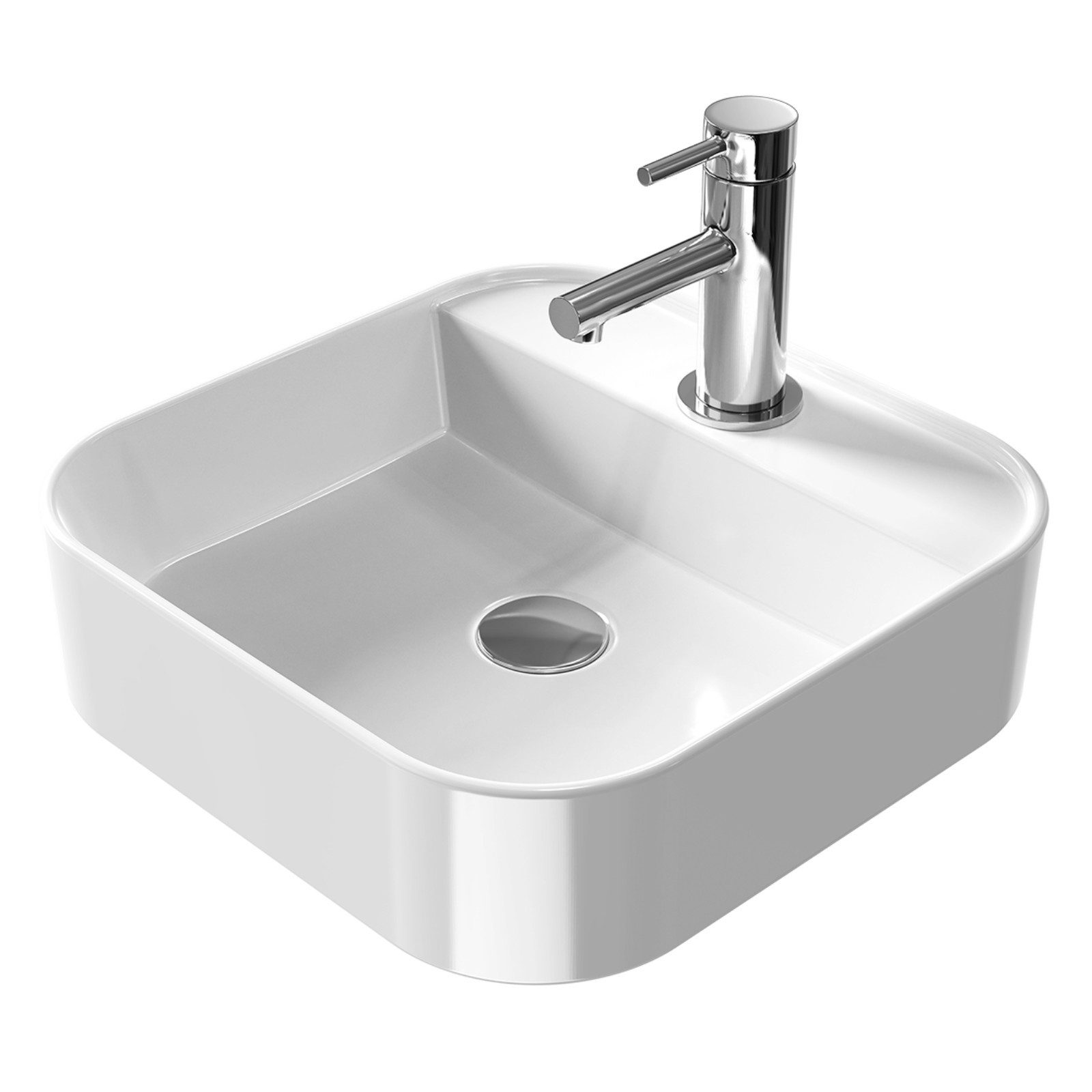EMKE Aufsatzwaschbecken Mini Rechteckiger Aufsatzwaschtisch Hänge günstig online kaufen
