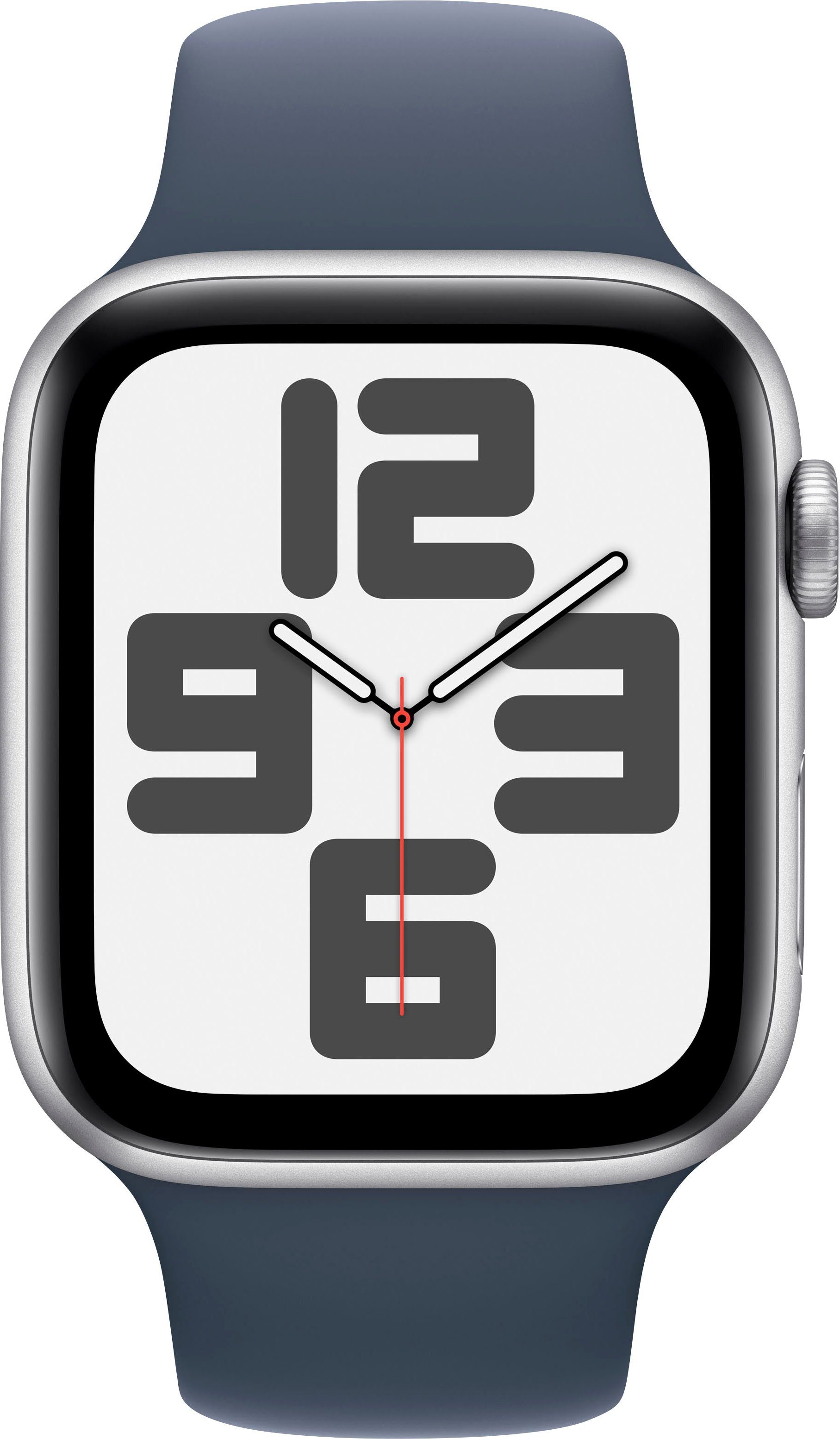 Watch 10), Smartwatch (4,4 blau cm/1,73 OS Apple blue 44 silver/storm | Zoll, Watch M/L Sport Band Aluminium SE mm GPS