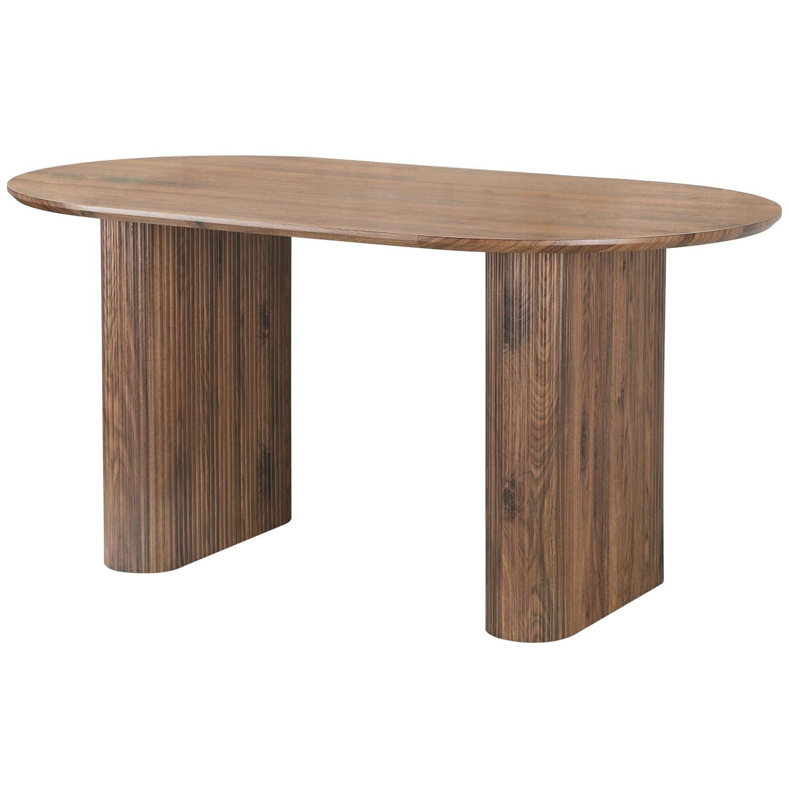 OTTO home Esstisch Bostonia, ovaler Esstisch, Beine mit Rillenstruktur, pfl günstig online kaufen