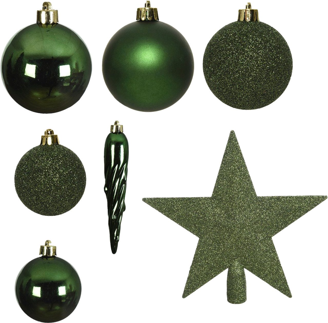 Kaemingk Christbaumschmuck Decoris Новогодние шары mit Christbaumspitze