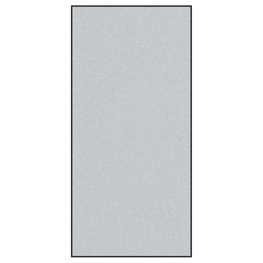 vidaXL Fußmatte Fußmatte Grau und Schwarz 120 x 250 cm 100% Polyamid, Rechtwinklig, Höhe: 0.9 mm
