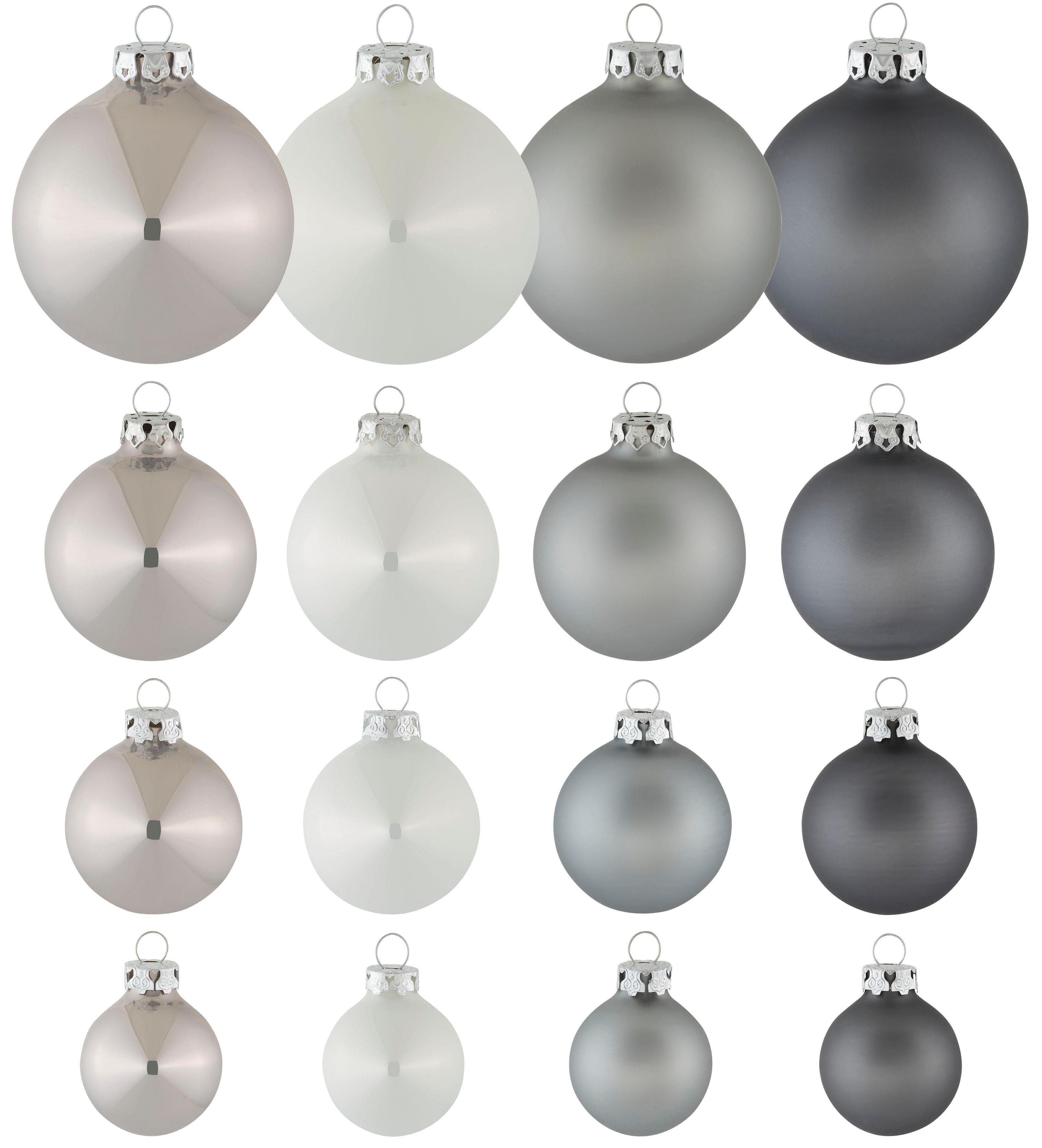 Thüringer Glasdesign Weihnachtsbaumkugel »Chrome« (100 Stück Thüringer Glasdesign Weihnachtsbaumkugel (20 Stück