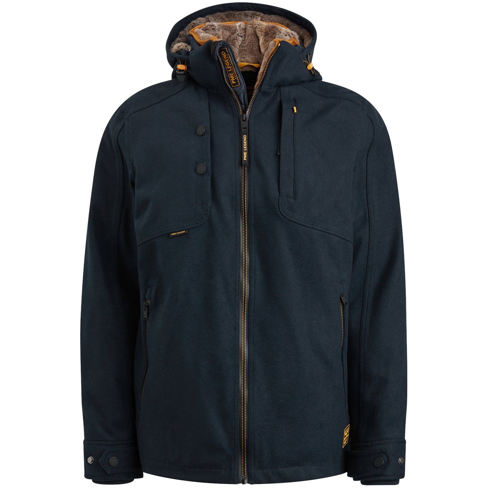 PME LEGEND Winterjacke Semi long jacket SNOWPACK WOOL 5.0 Wool Tech 5281