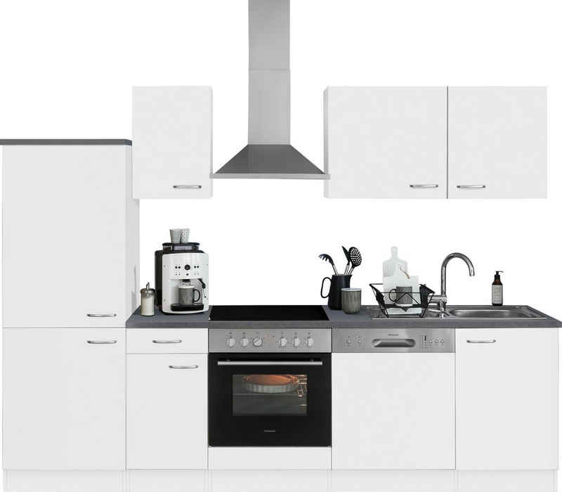 OPTIFIT Küchenzeile Parare, 210 bzw. 270 cm mit Hanseatic E-Geräten, mit oder ohne Kühlschrank