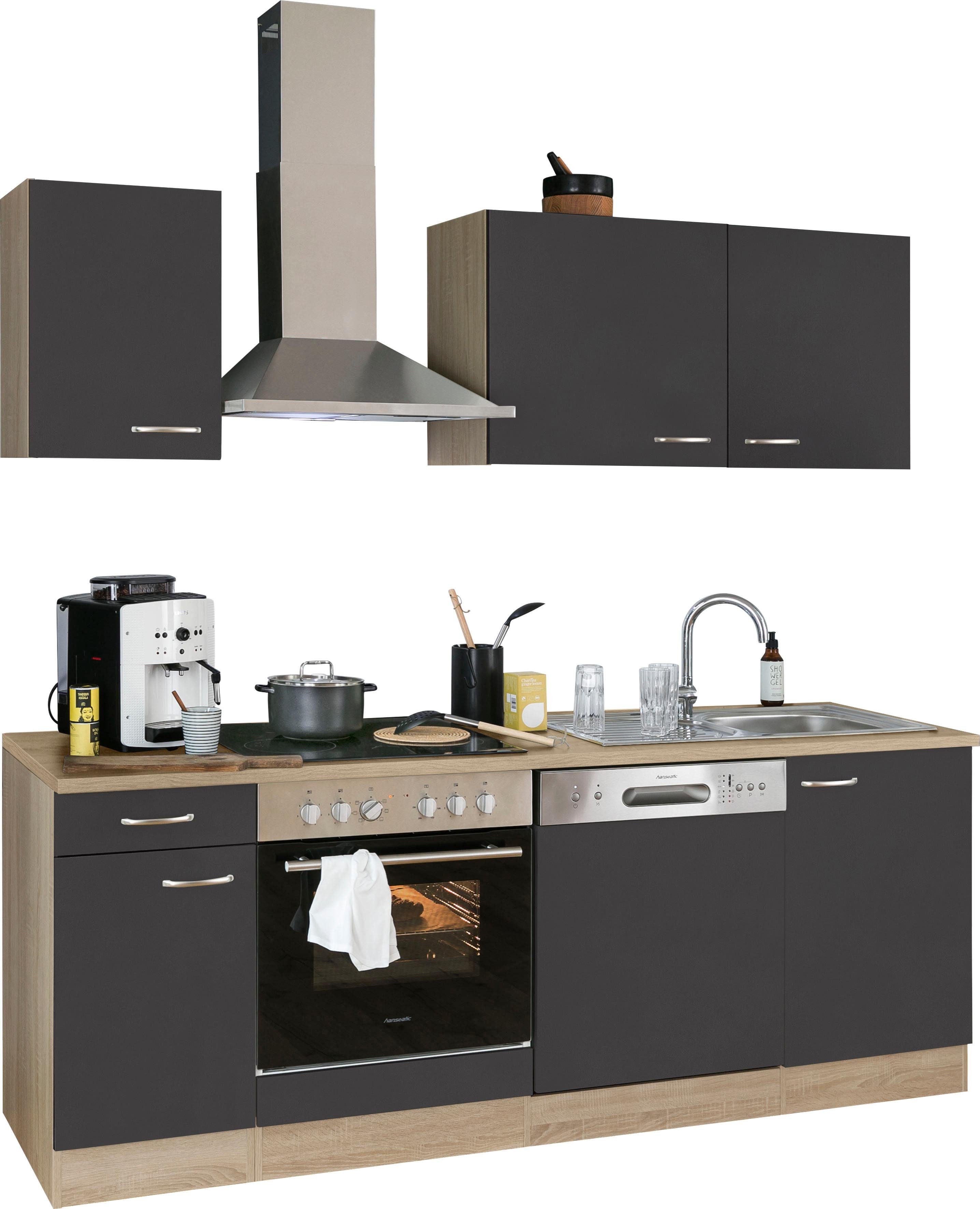 OPTIFIT Küchenzeile »Parare«, 210 bzw. 270 cm mit Hanseatic E-Geräten,  wahlweise mit oder ohne Kühlschrank online kaufen | OTTO