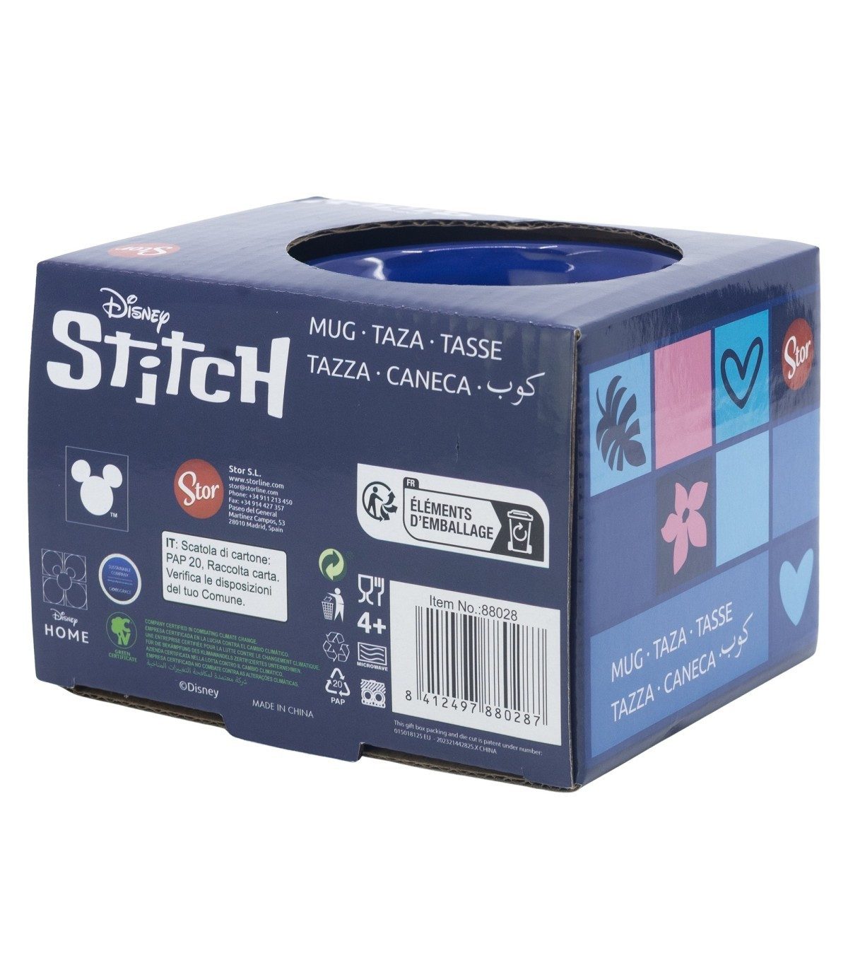 Disney Tasse Stitch Geschenkbox Tasse 355 ml Keramiktasse für Heißgetränke, Keramik – Bild 4 von 4
