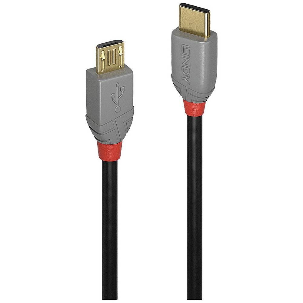 Lindy USB Kabel 0.5 m USB 2 USB-C® Micro-USB B 36890 USB-Kabel