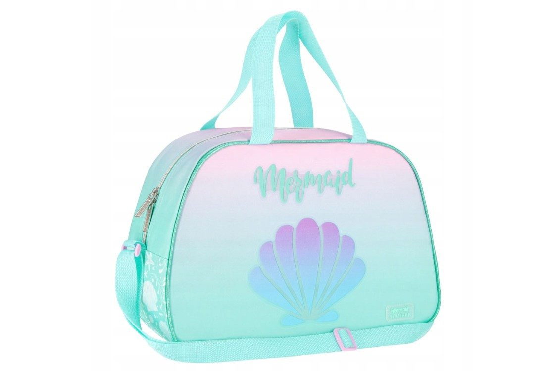Starpak Sporttasche Pastellmeerjungfrau Schultertasche - geräumig, leicht & verstellbar