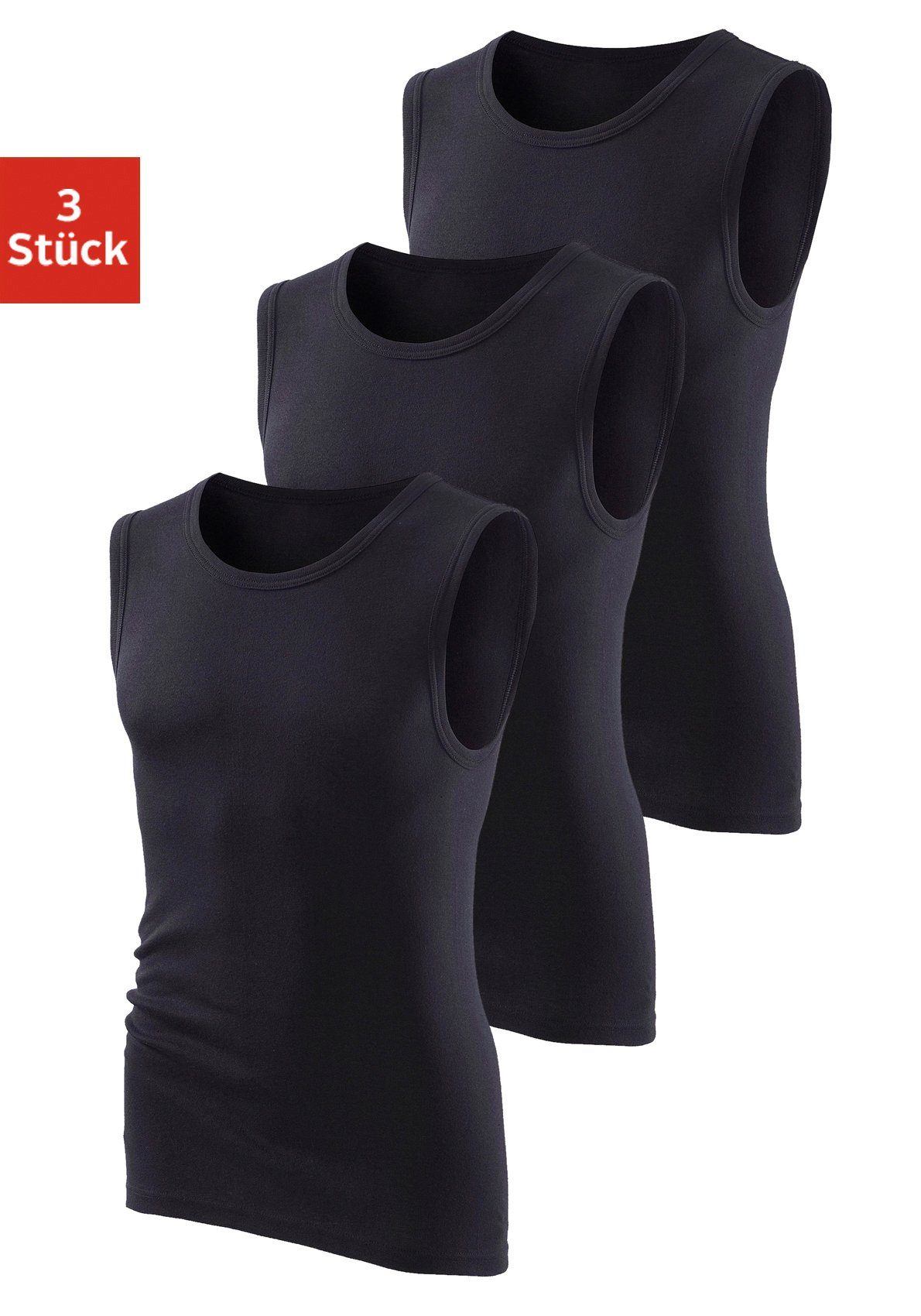 H.I.S Muscleshirt (Packung, 3-tlg) aus weicher Feinripp-Qualität günstig online kaufen