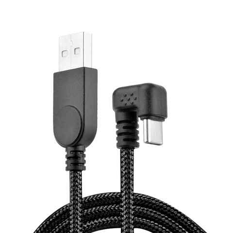 euroharry 1,5m USB Typ C Ladekabel 180 Grad U-förmiges Flexibles Kabel USB-Adapter, 150 cm