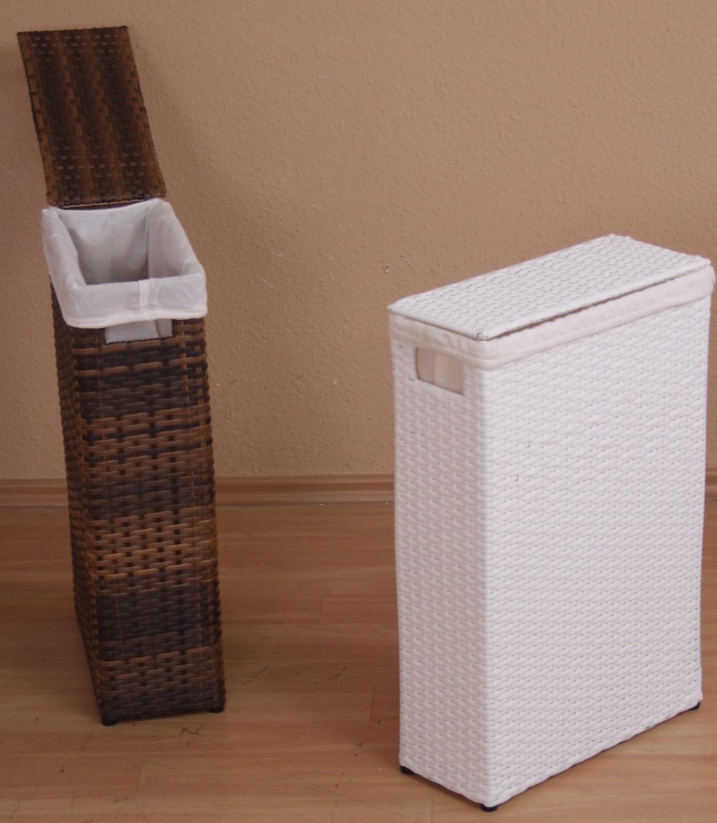 my home Wäschekorb Wäschebox mit Stoffeinsatz (1 St), Höhe ca. 60 cm, Ordnu günstig online kaufen