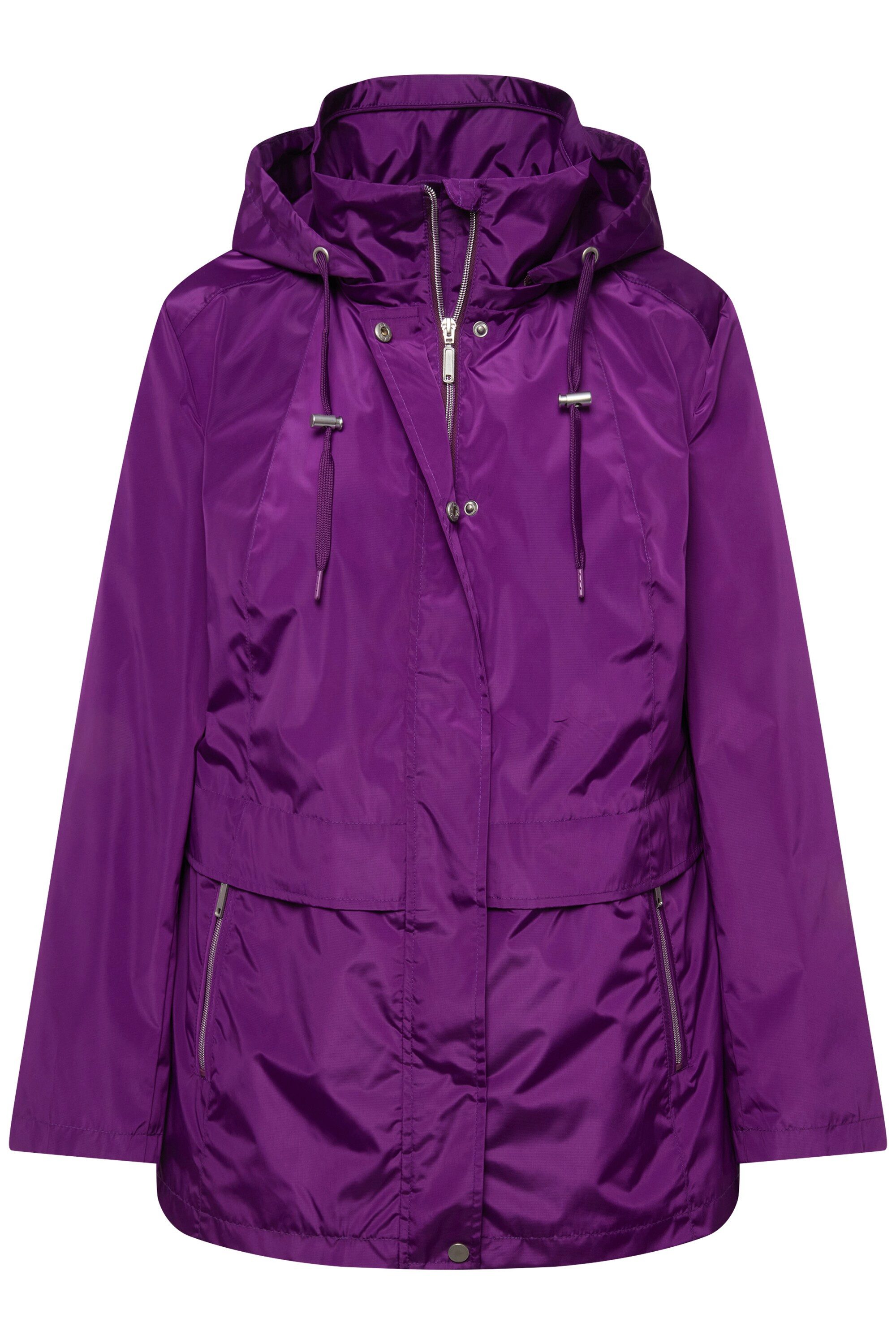 Ulla Popken Funktionsjacke HYPRAR Windbreaker-Jacke wasserabweisend Kapuze günstig online kaufen