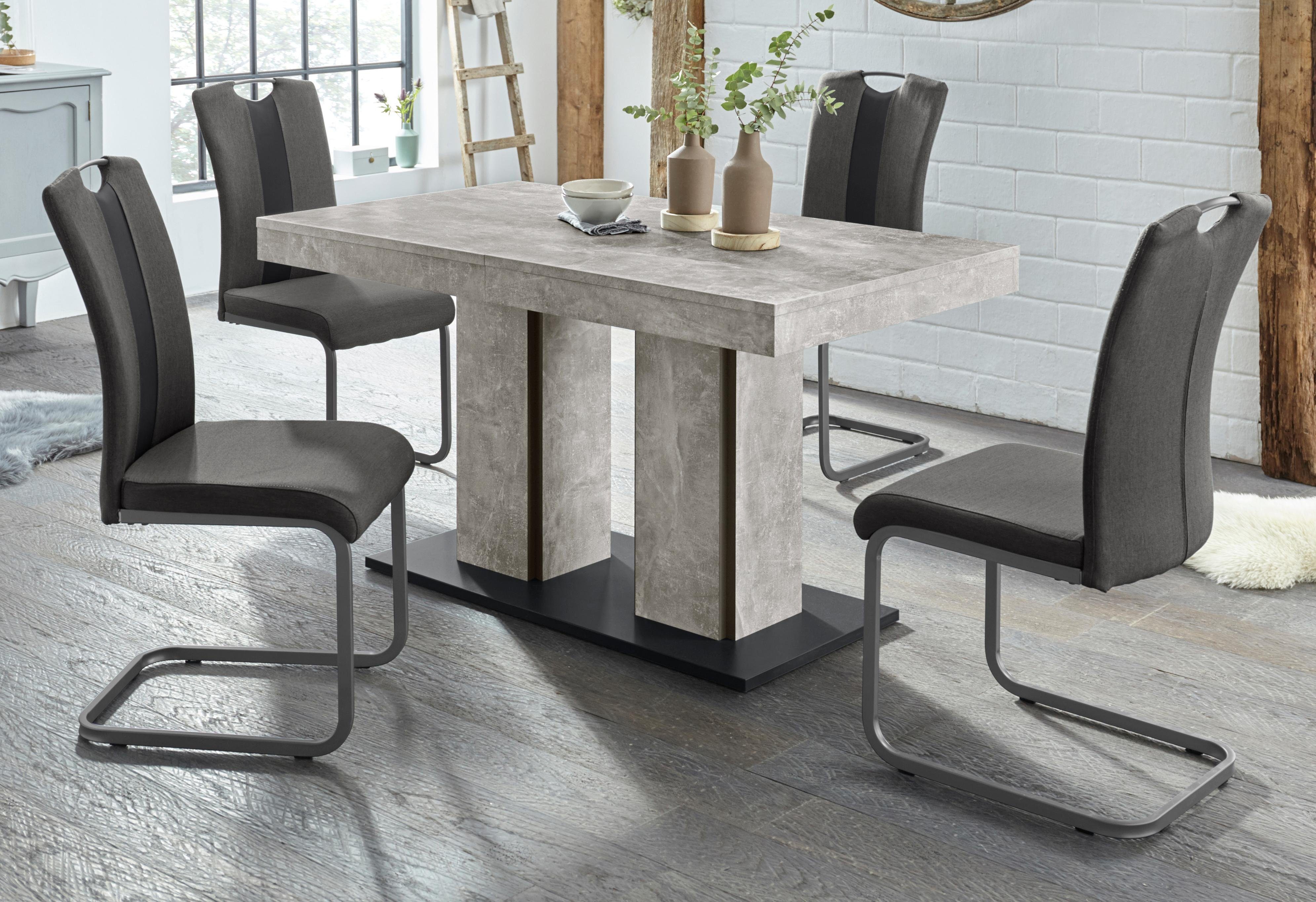 HELA Essgruppe »ROSE«, (Set, 5-tlg), bestehend aus einem Tisch 140-180 cm  und 4 Stühlen online kaufen | OTTO