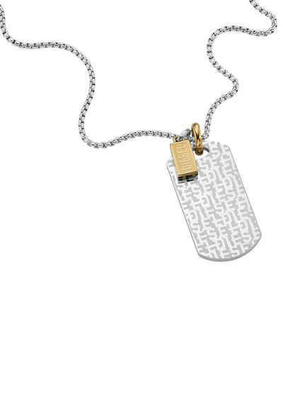 Diesel Kette mit Anhänger Schmuck Edelstahl Halsschmuck Erbskette SINGLE DOGTAGS